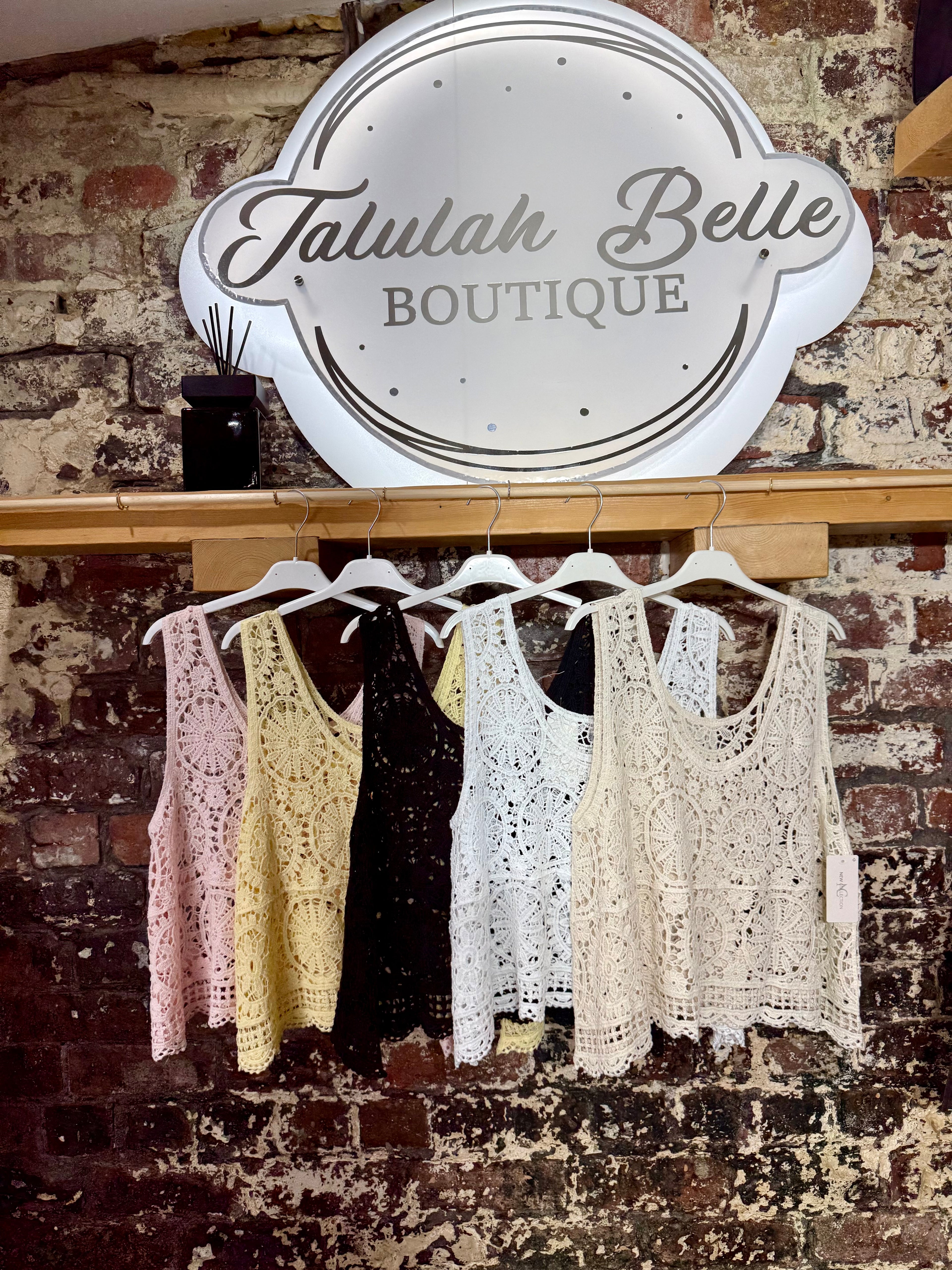 Crochet Cotton vest top