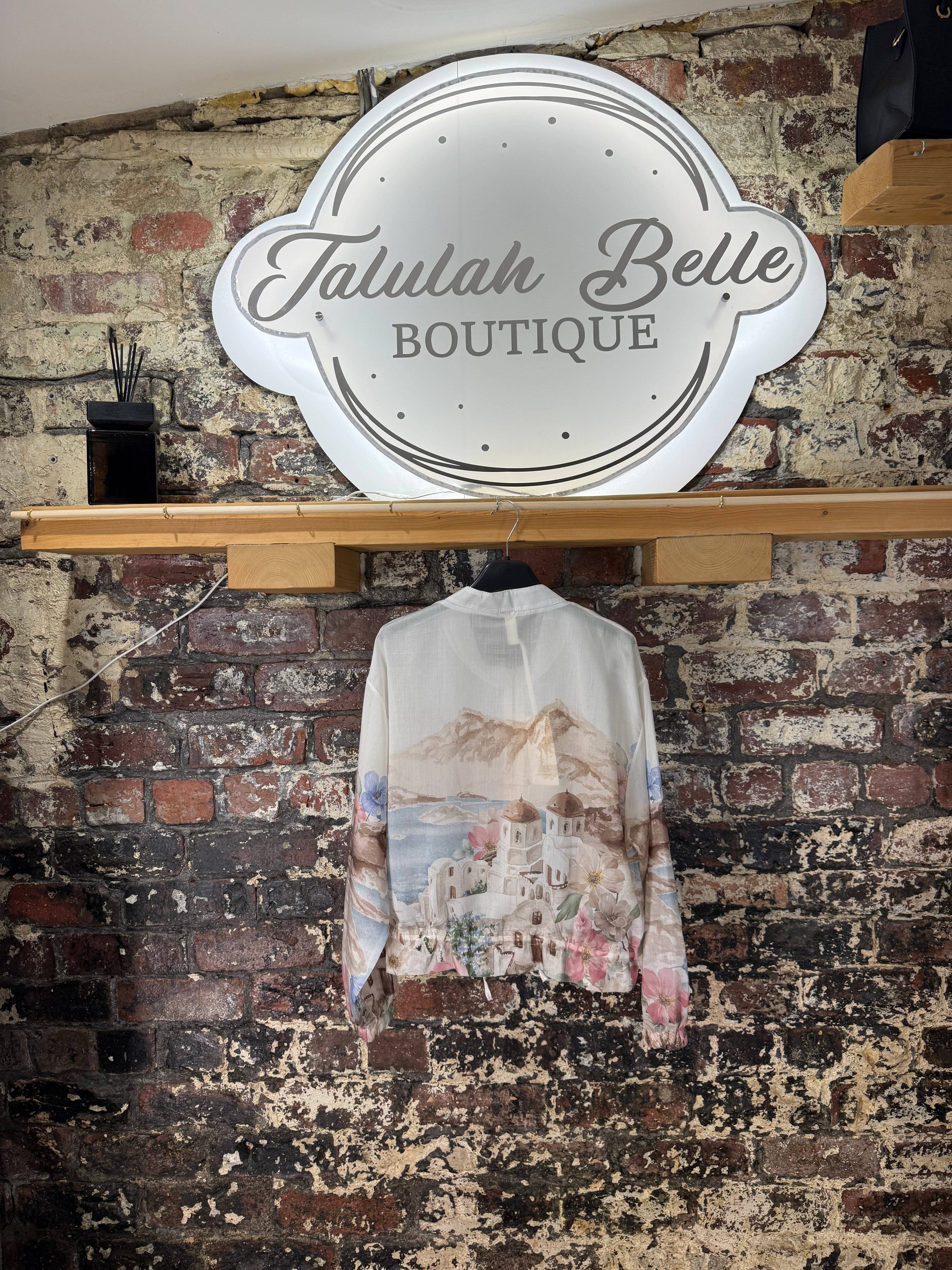 Blouson “organza Amalfi” bomber style jacket/top