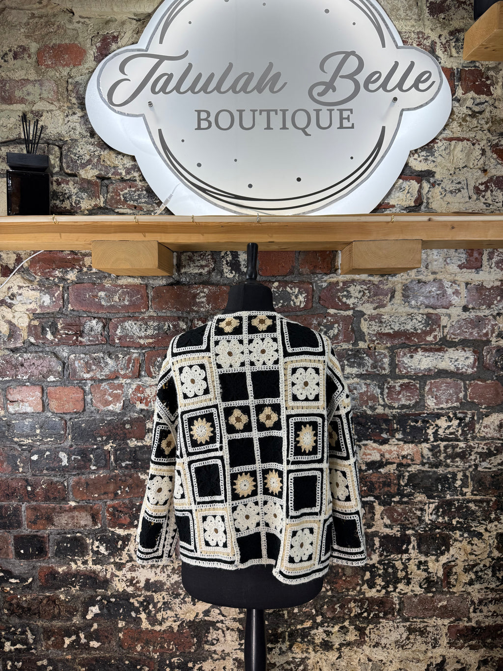 Crochet edge to edge oversized plus size cardigan
