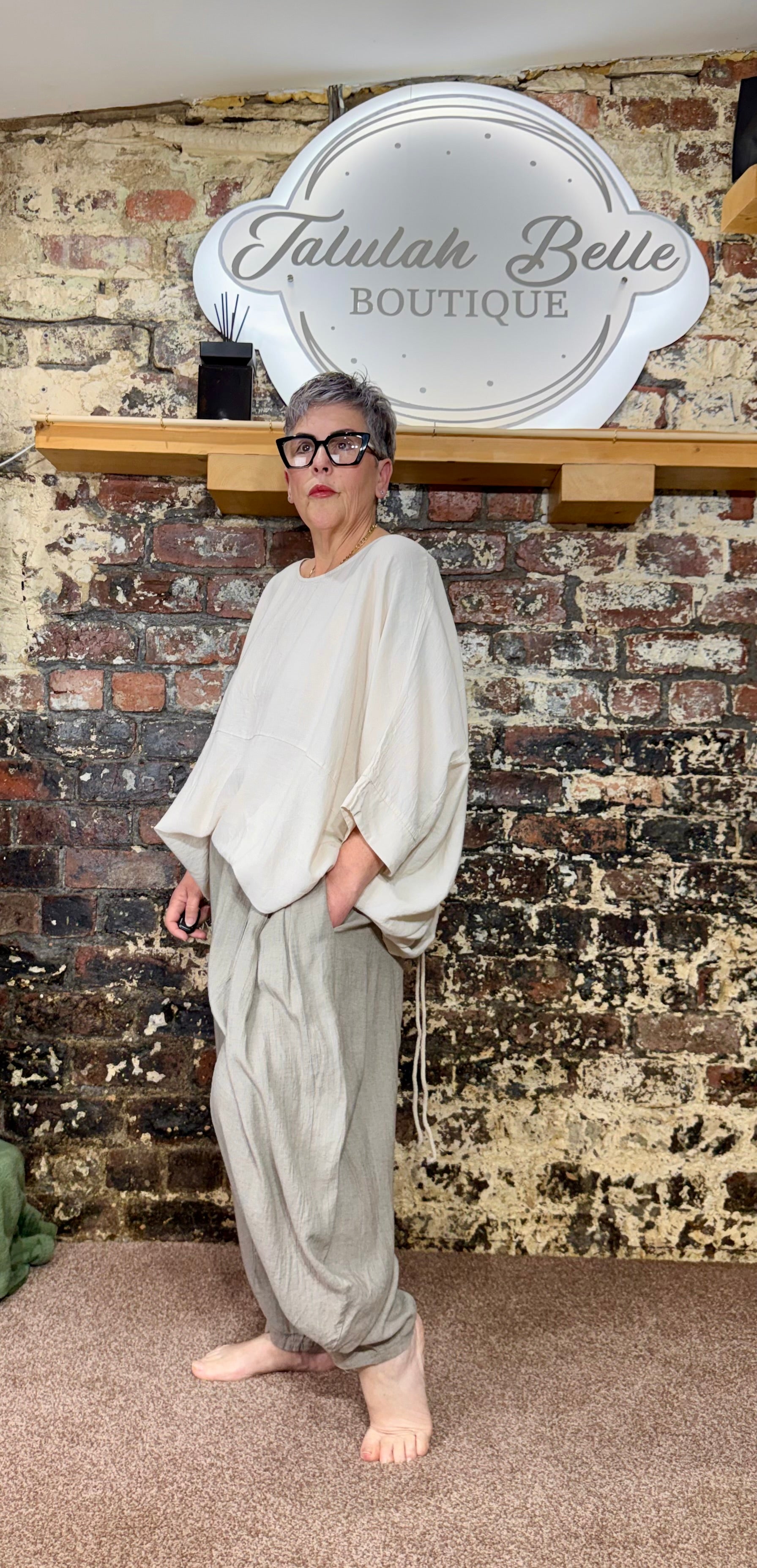 Ruched back tunic
