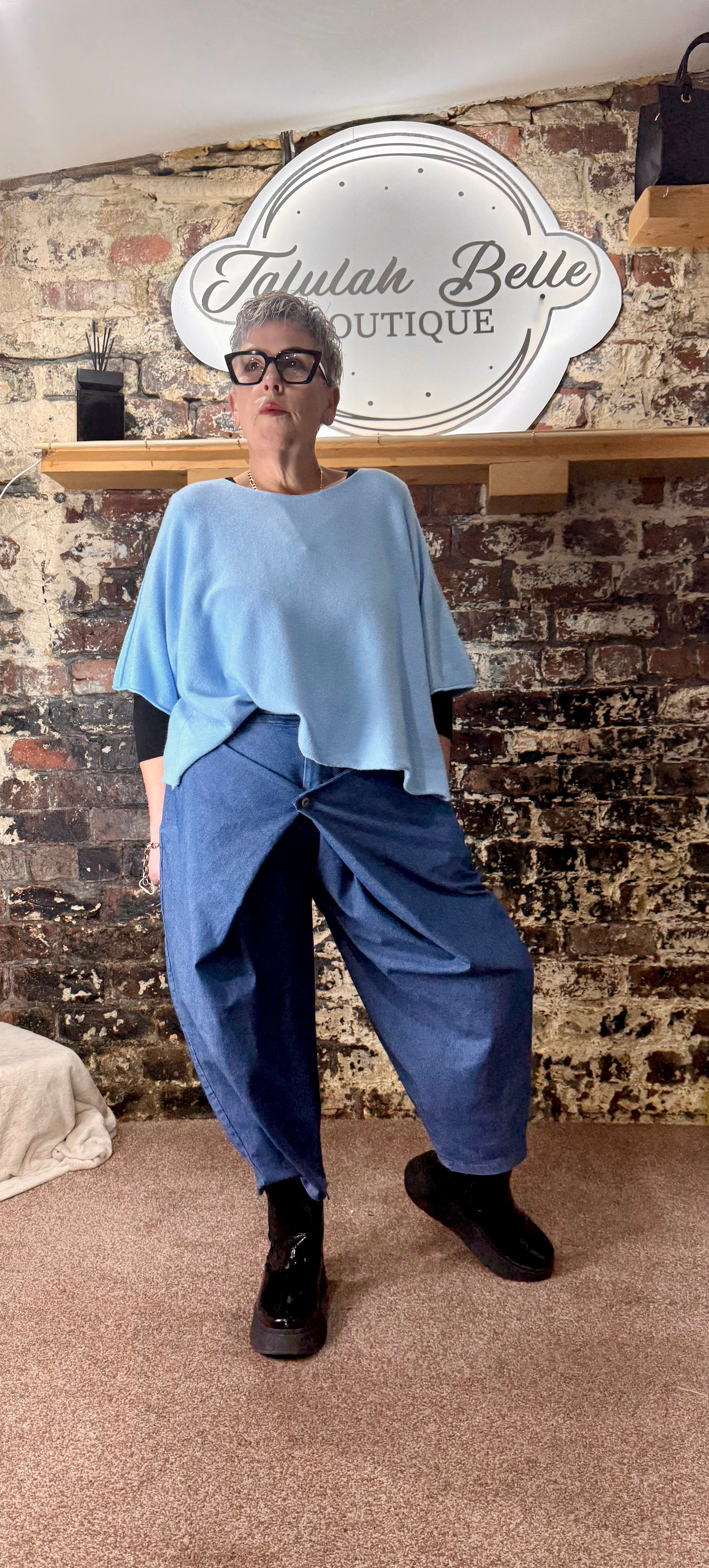 Premium “flap fronted” chambray “denim”