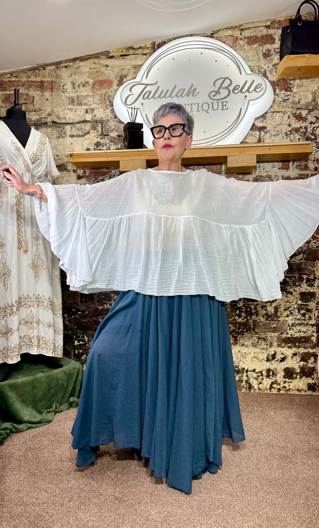 Angel wing blouse