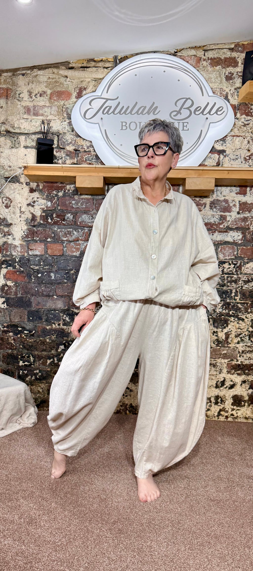 Linen blend co-ord