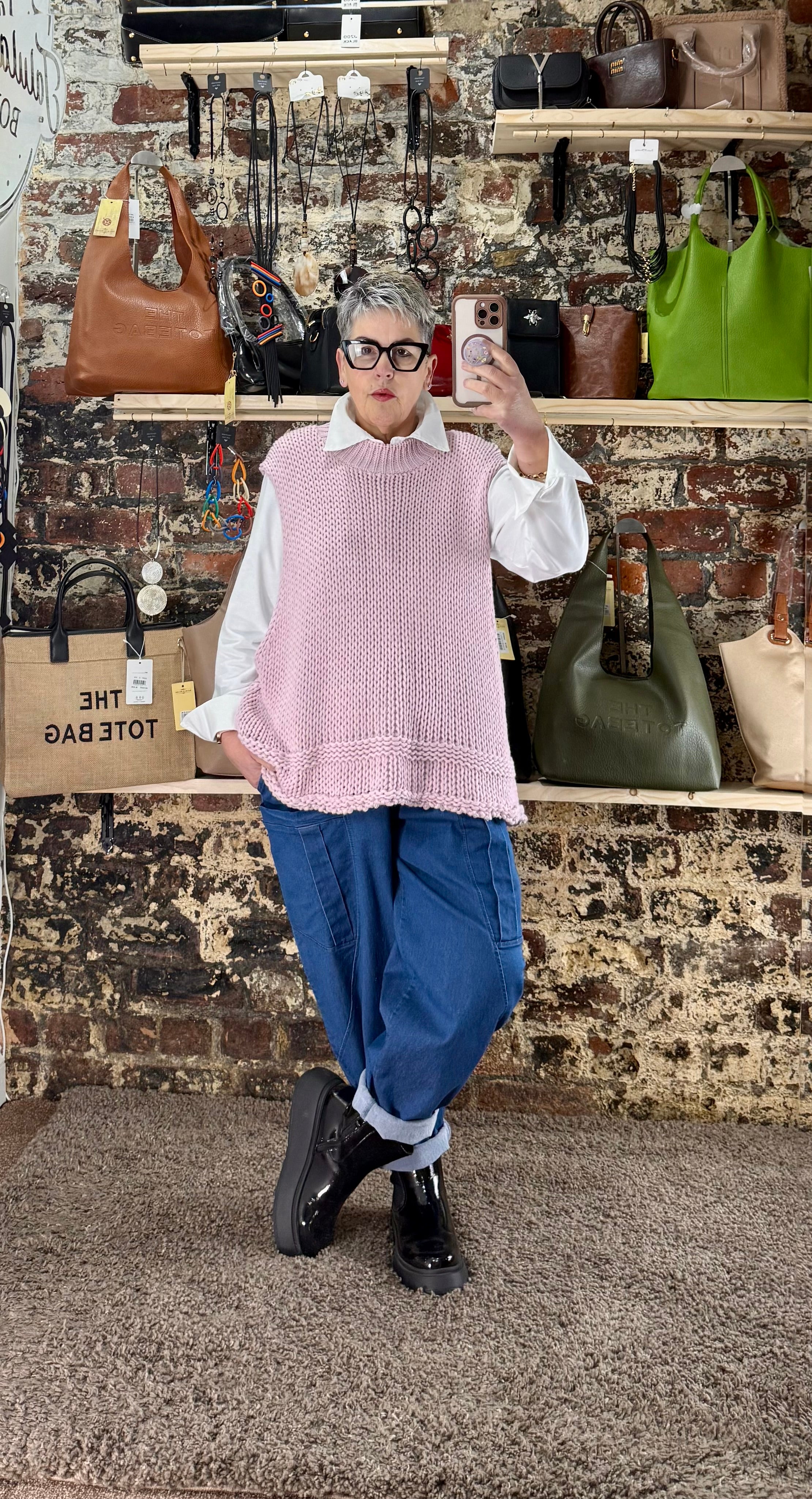 Fisherman tank knit
