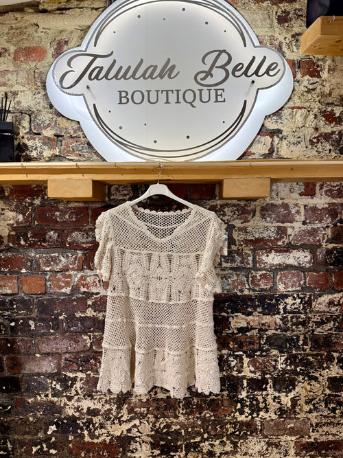 Baby doll style crochet top