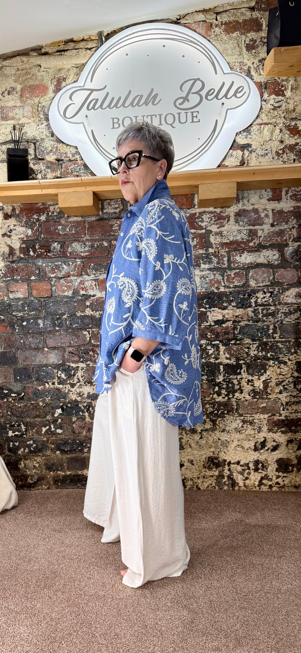Paisley oversized shirt