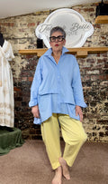 Premium “tuck & fold” oversized shirt.