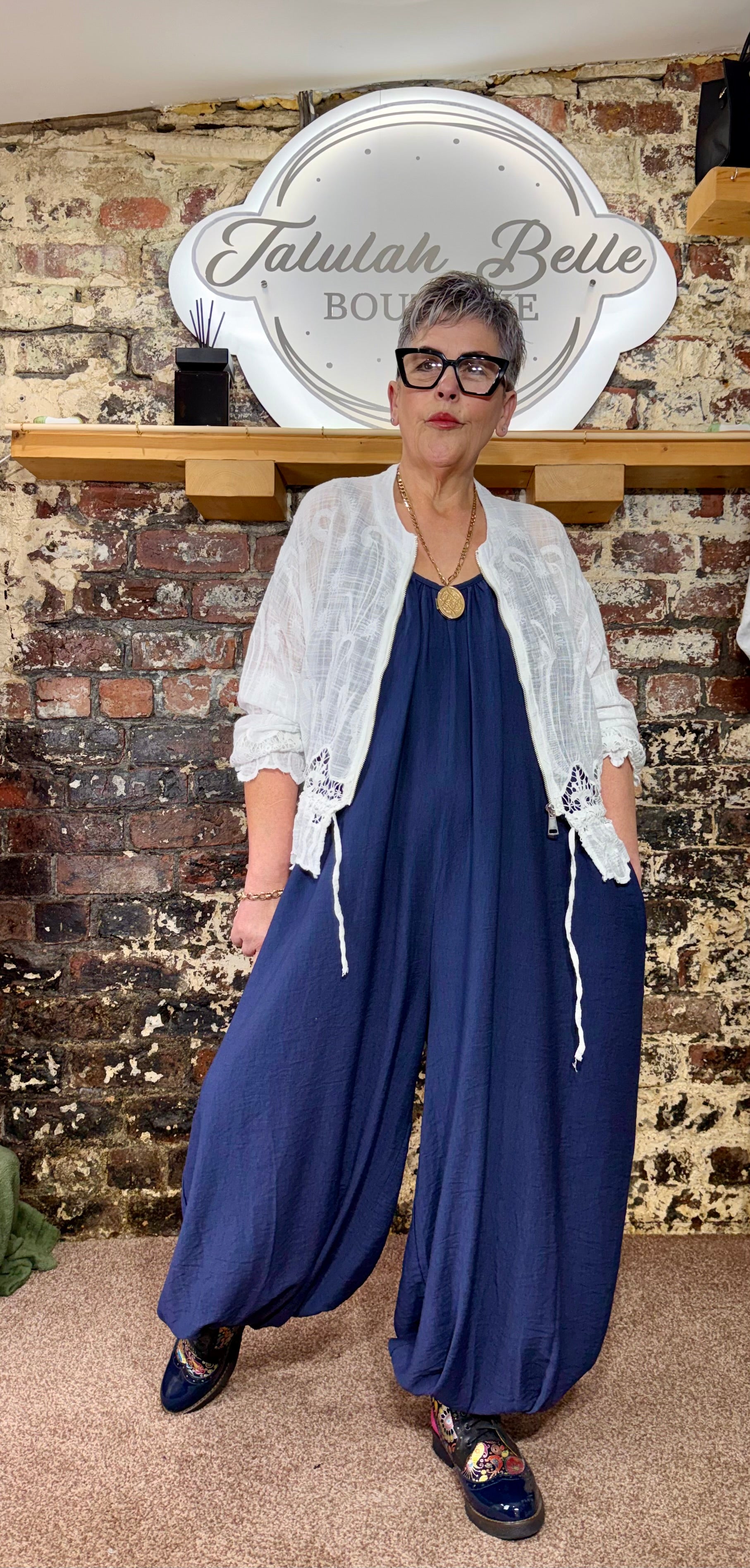 Cotton bomber jacket/blouse