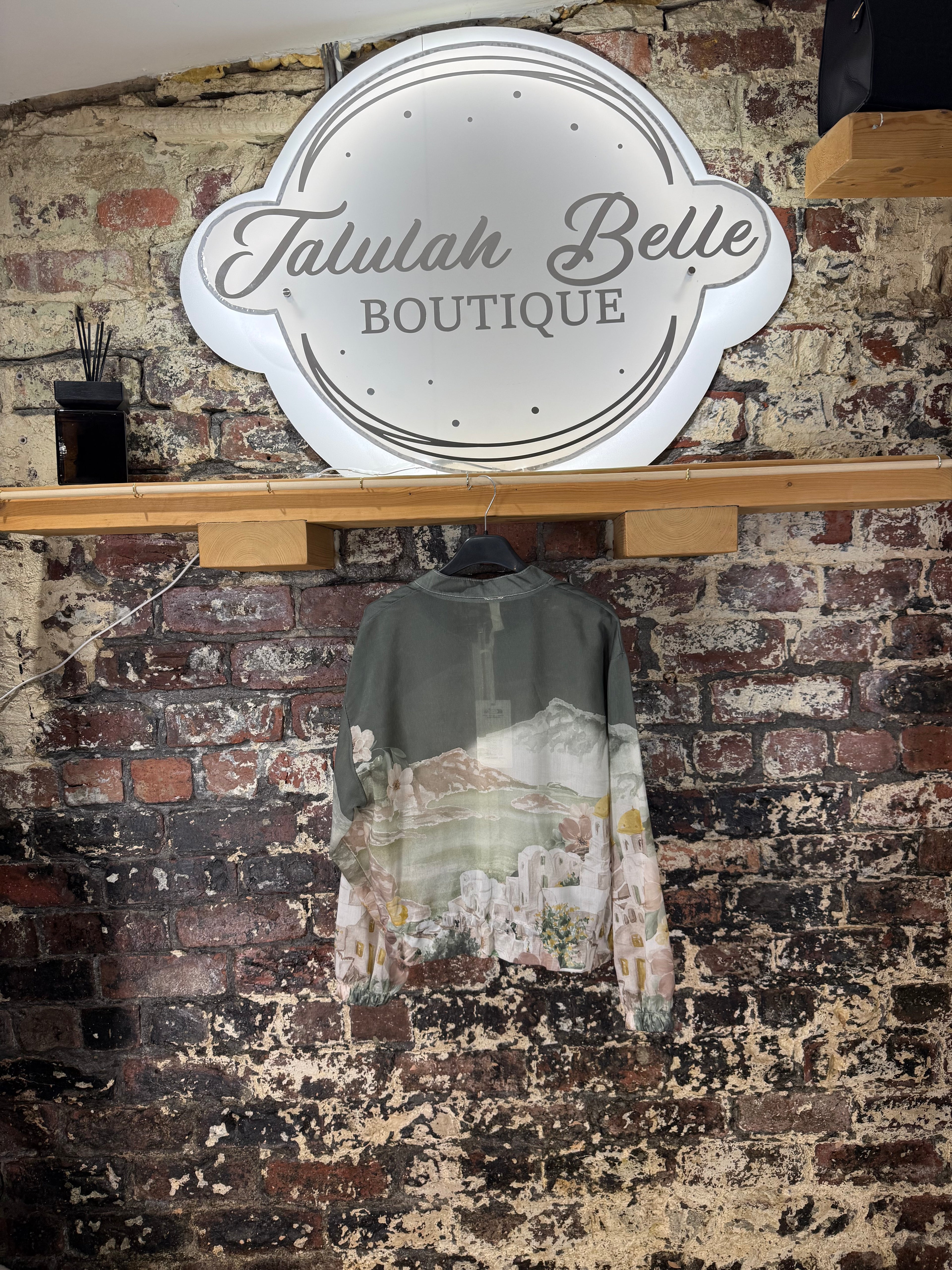Blouson “organza Amalfi” bomber style jacket/top