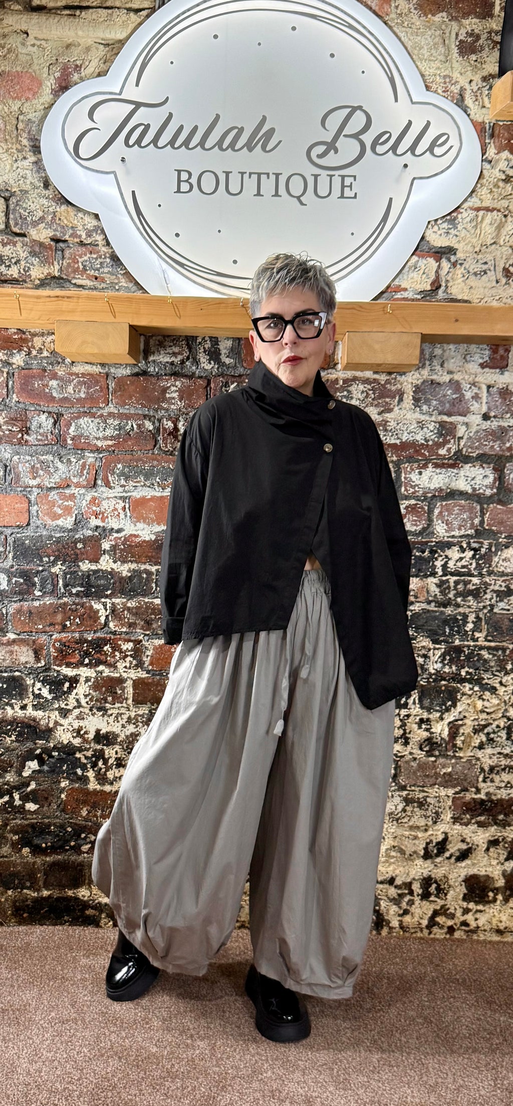 Poplin cotton funnel jacket/shirt/top