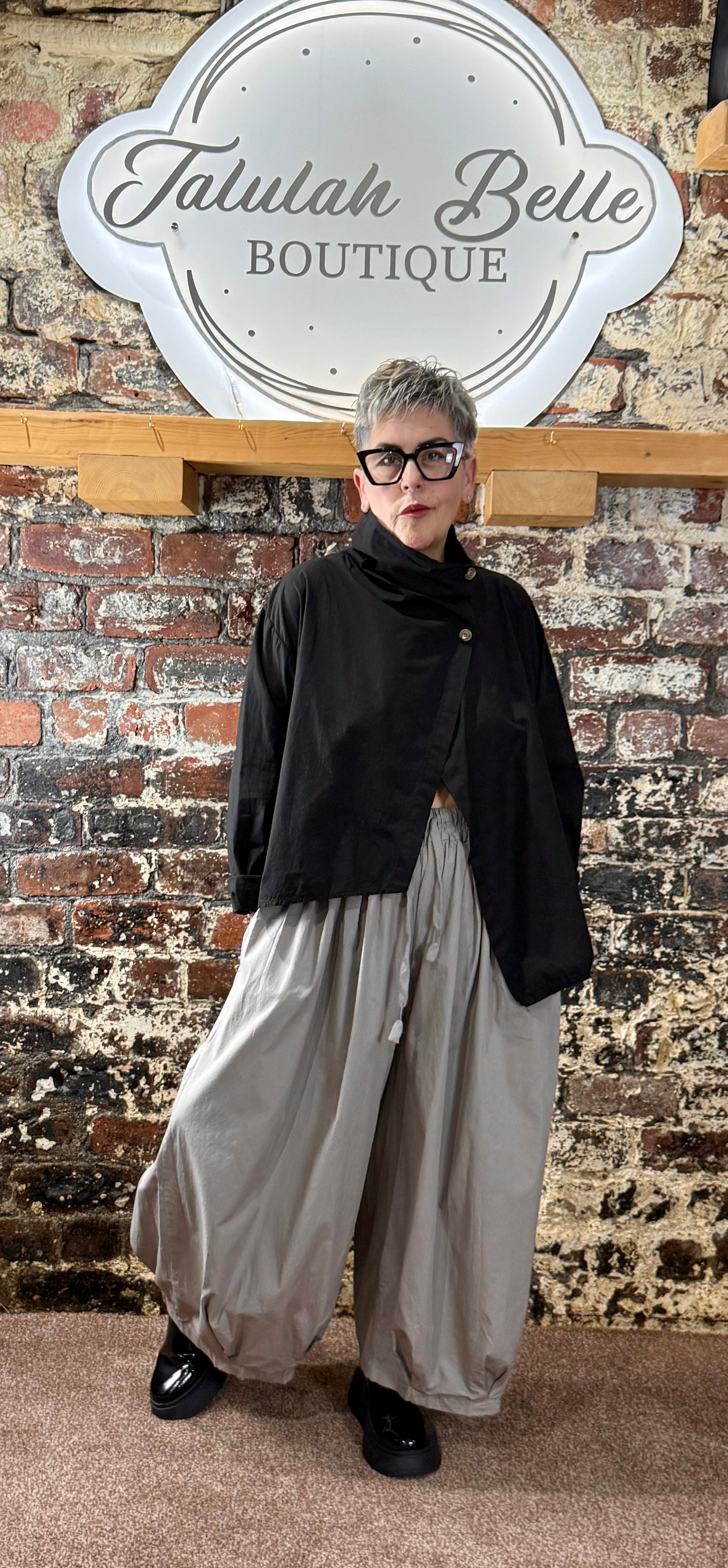 Poplin cotton funnel jacket/shirt/top