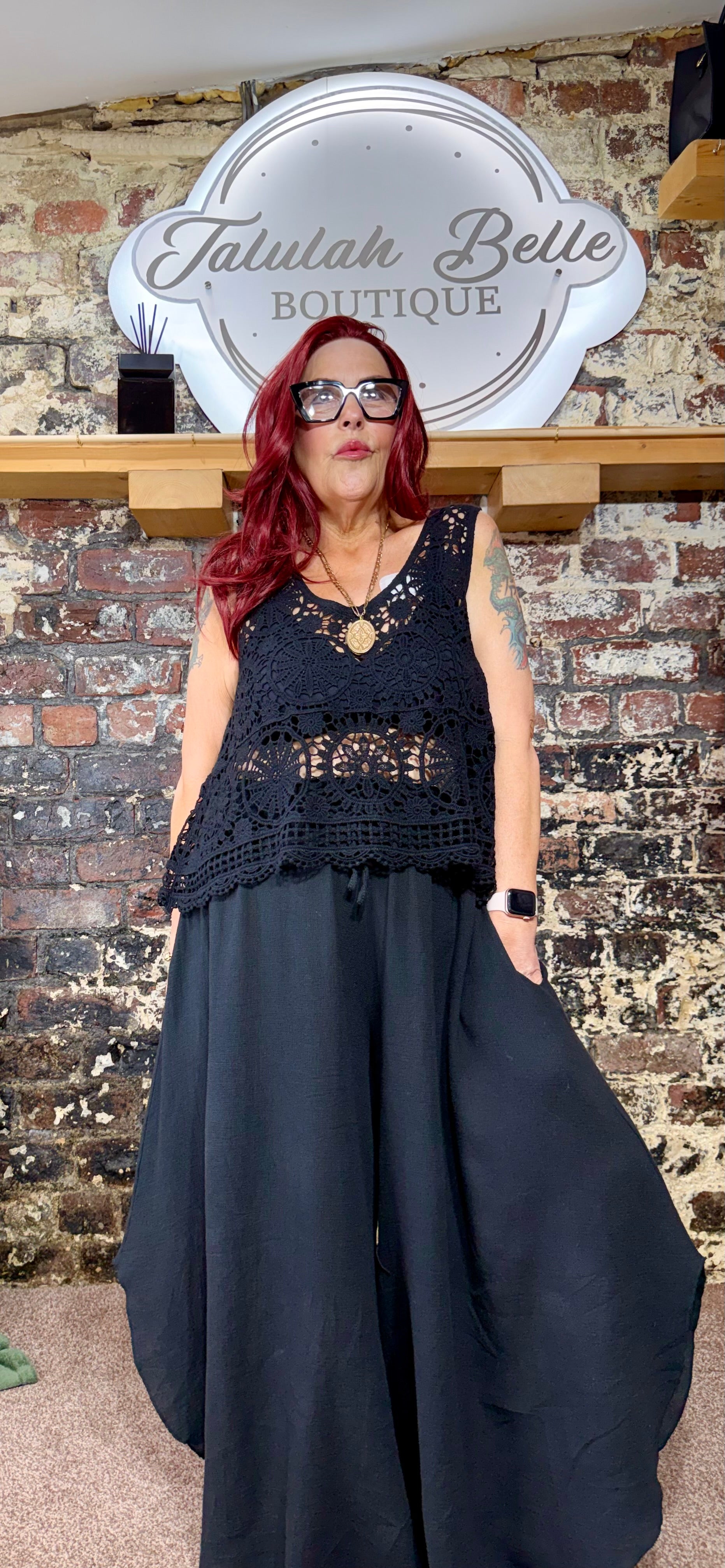 Crochet Cotton vest top