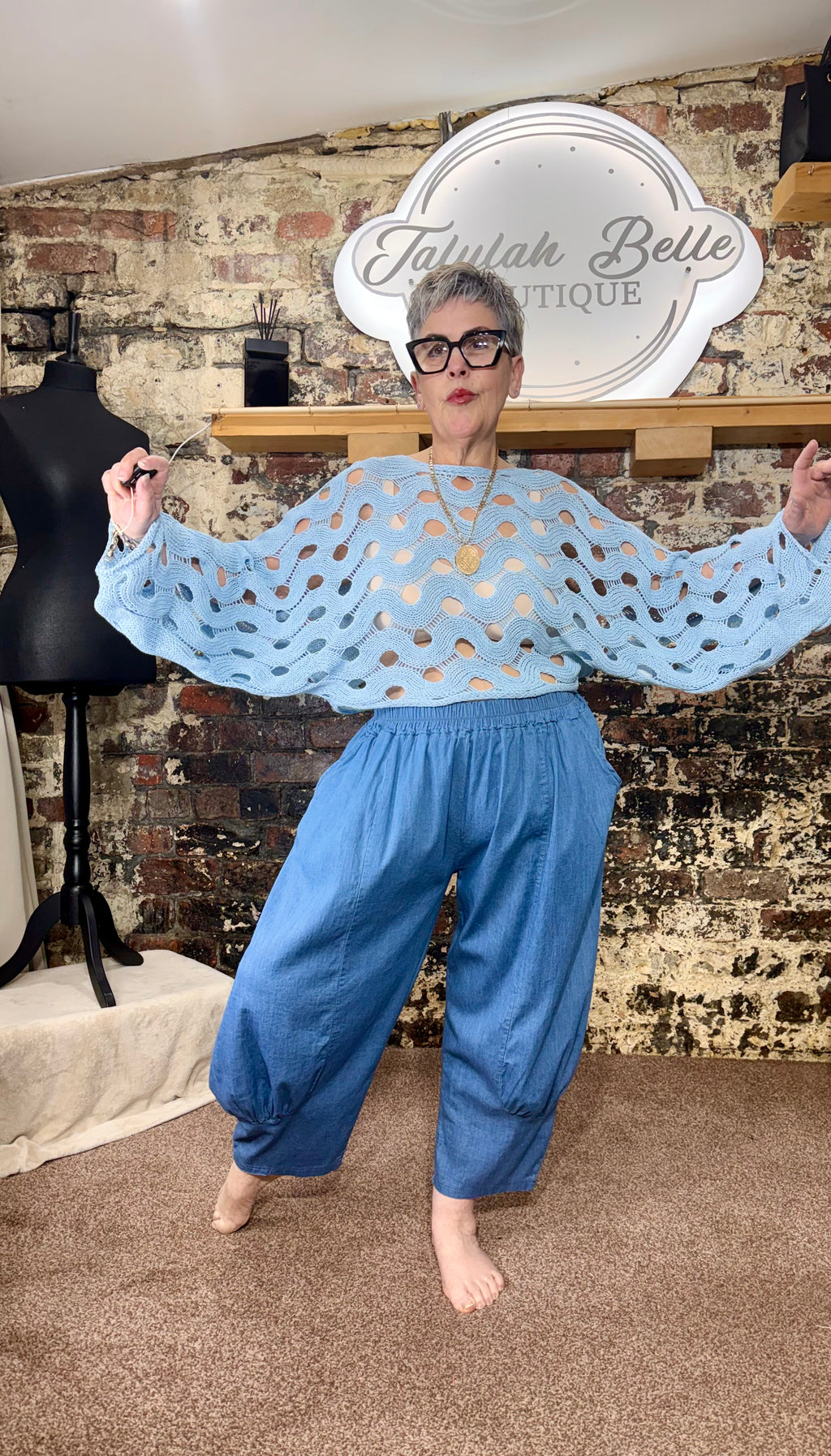 Crochet batwing knit