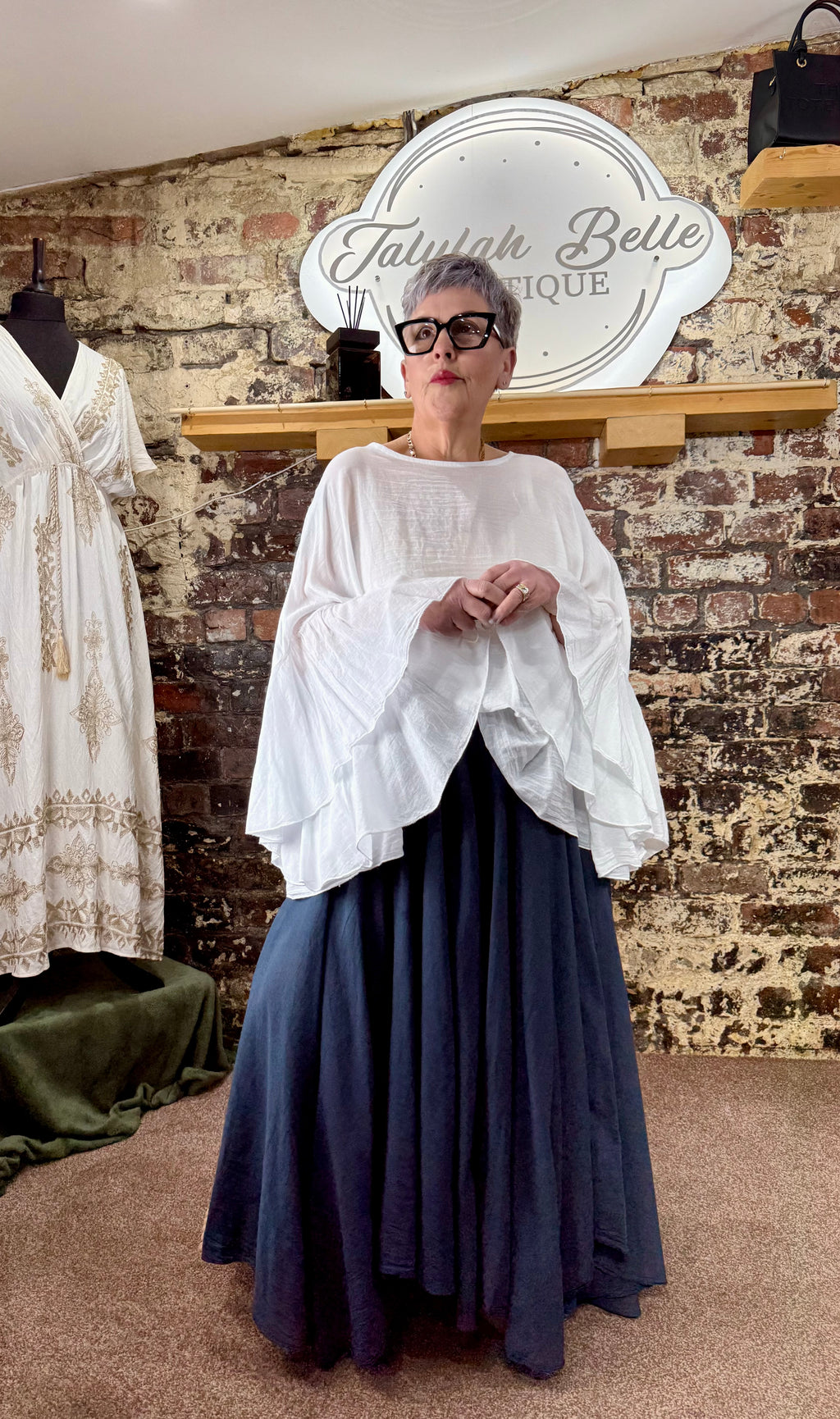 Angel wing blouse