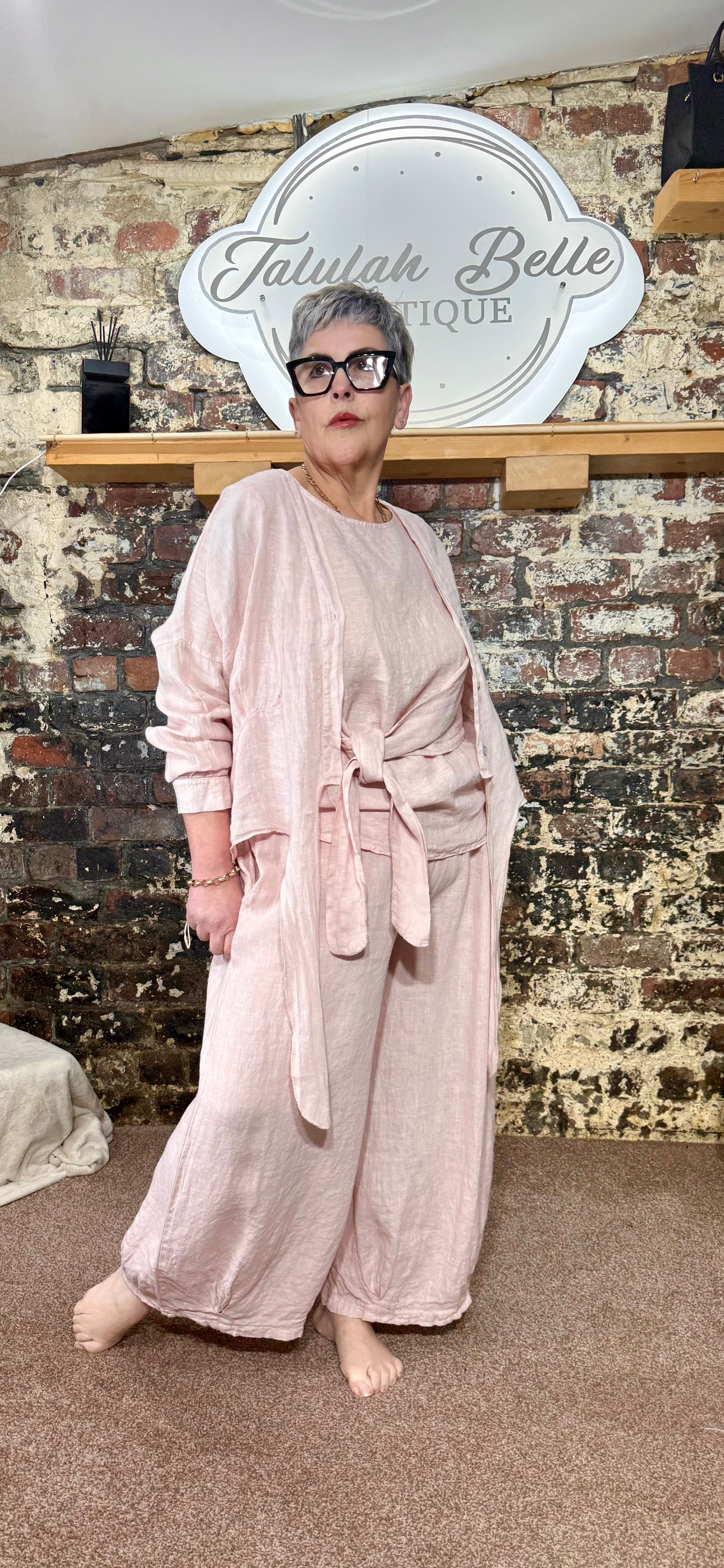 Linen shrug jacket