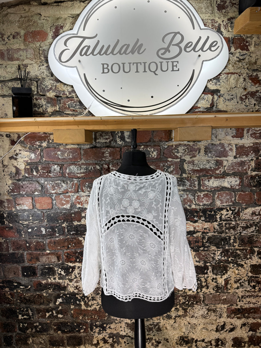 Cotton & crochet bolero jacket