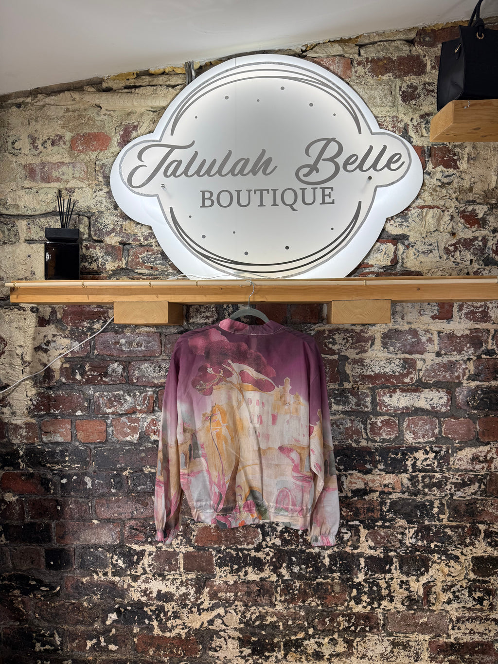 Blouson “organza Amalfi” bomber style jacket/top