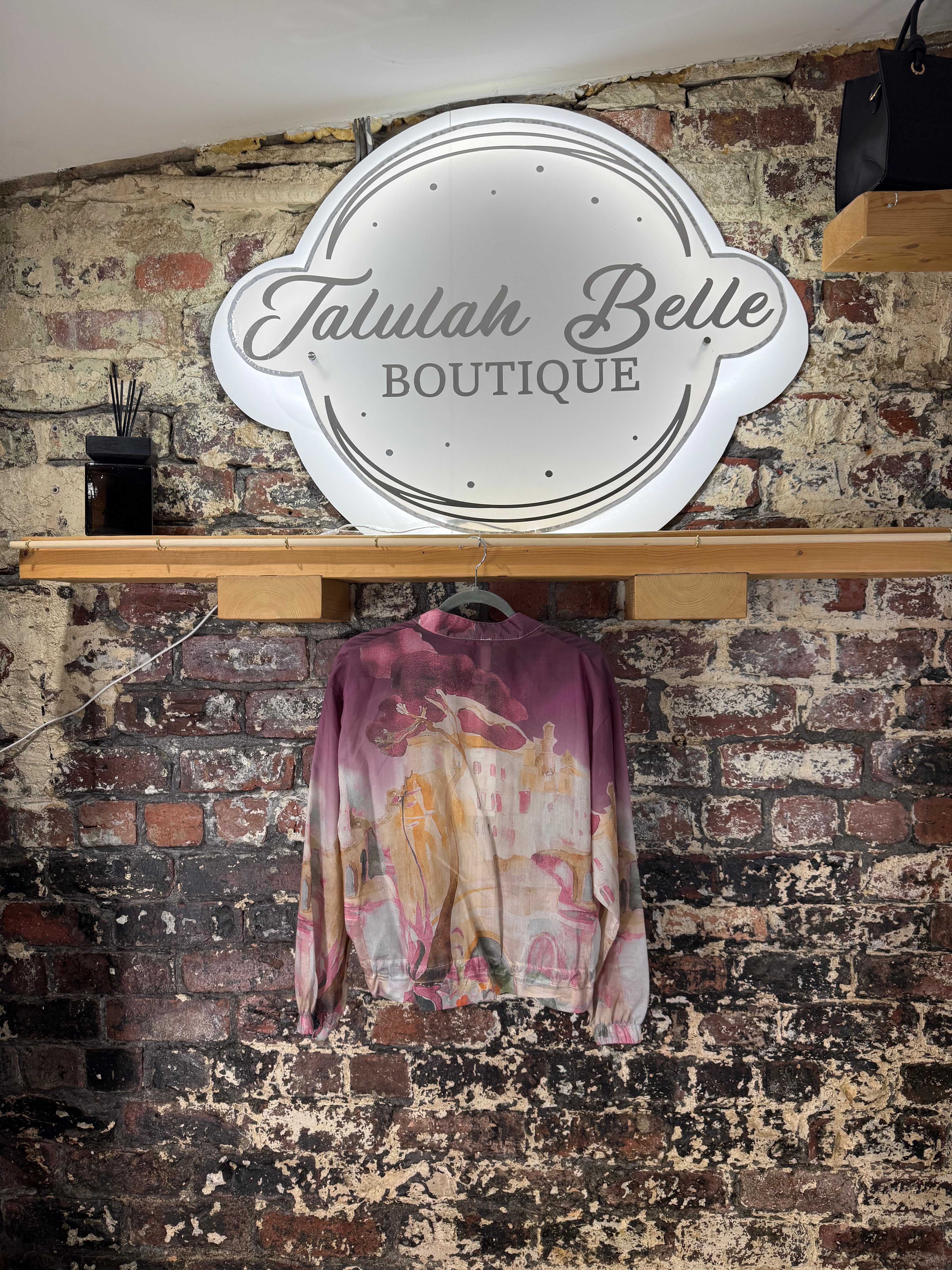 Blouson “organza Amalfi” bomber style jacket/top