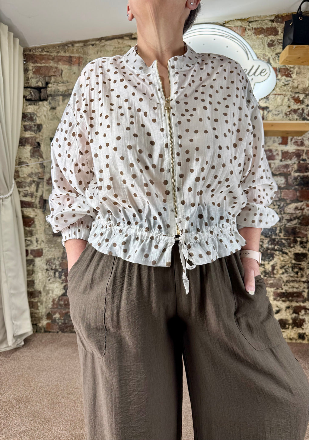 Blouson spotty bomber