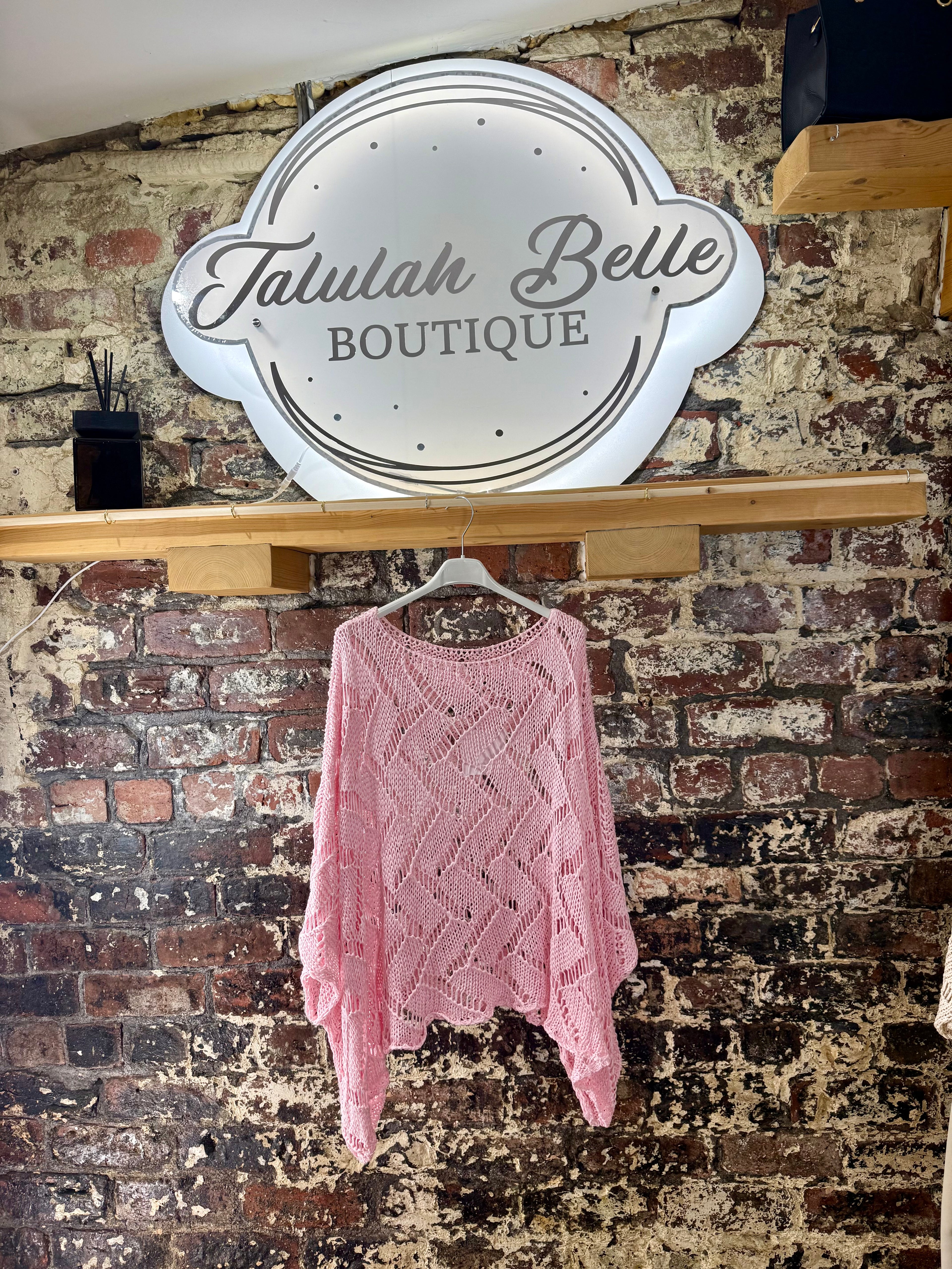 Oversized crochet knit