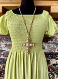 Cross statement necklace