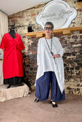 Asymmetric cotton jersey tunic