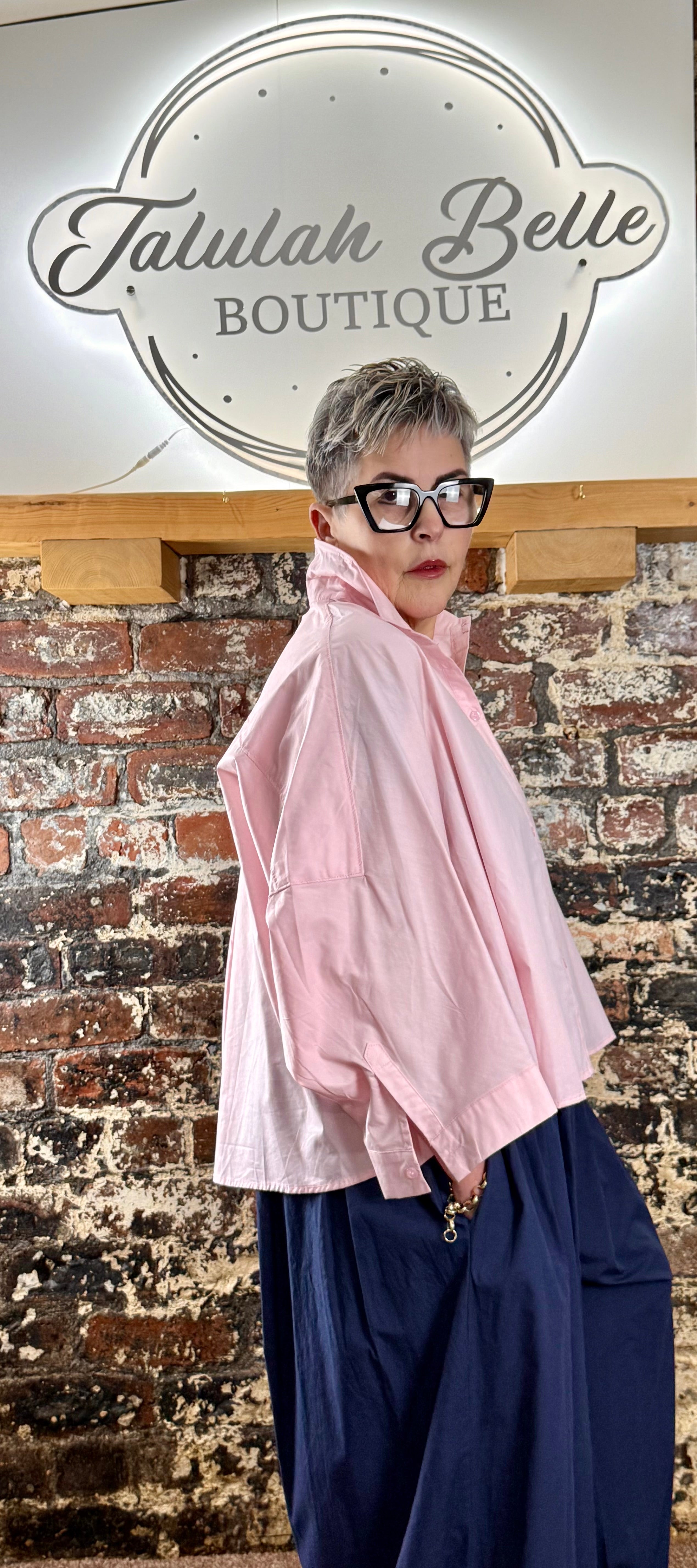 Boxy cotton shirt