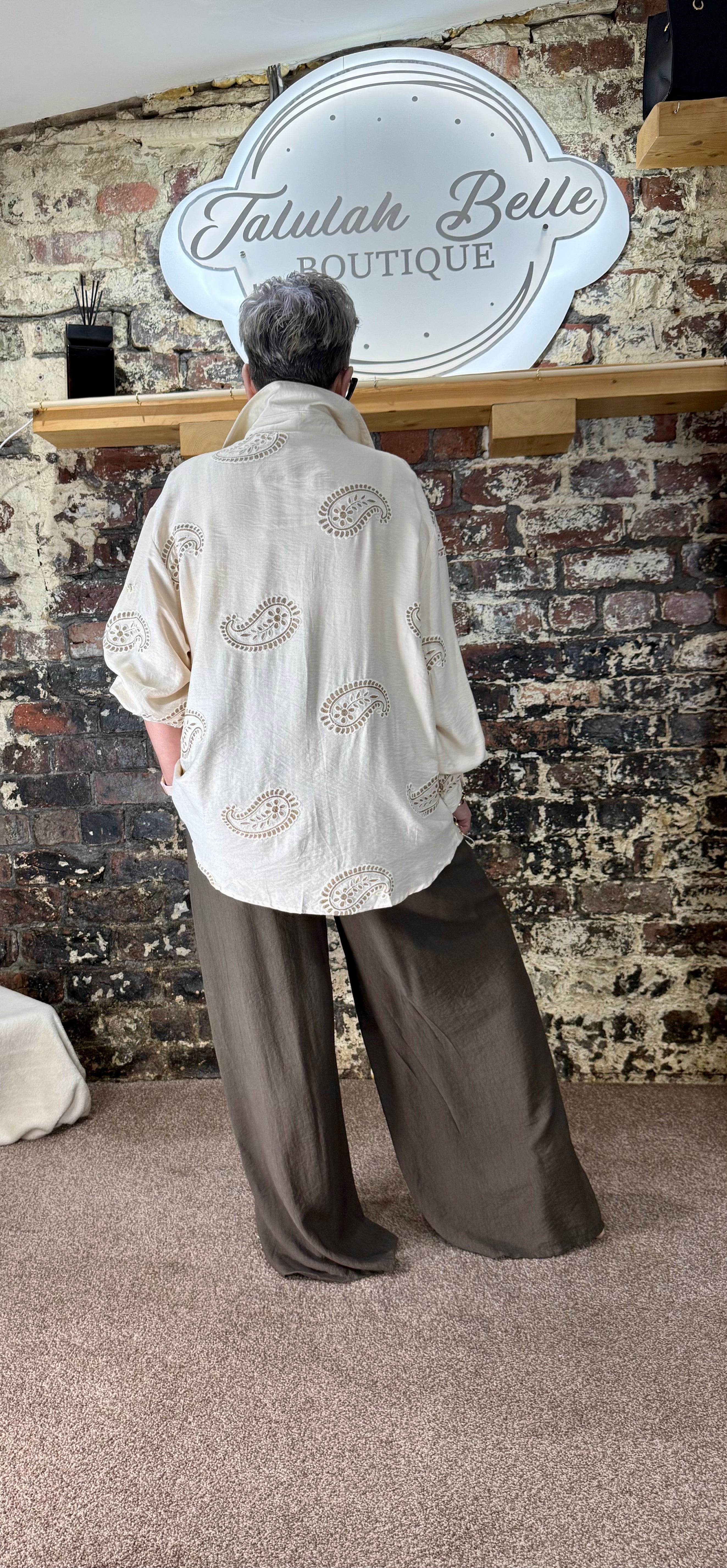Premium Paisley embroidered shirt