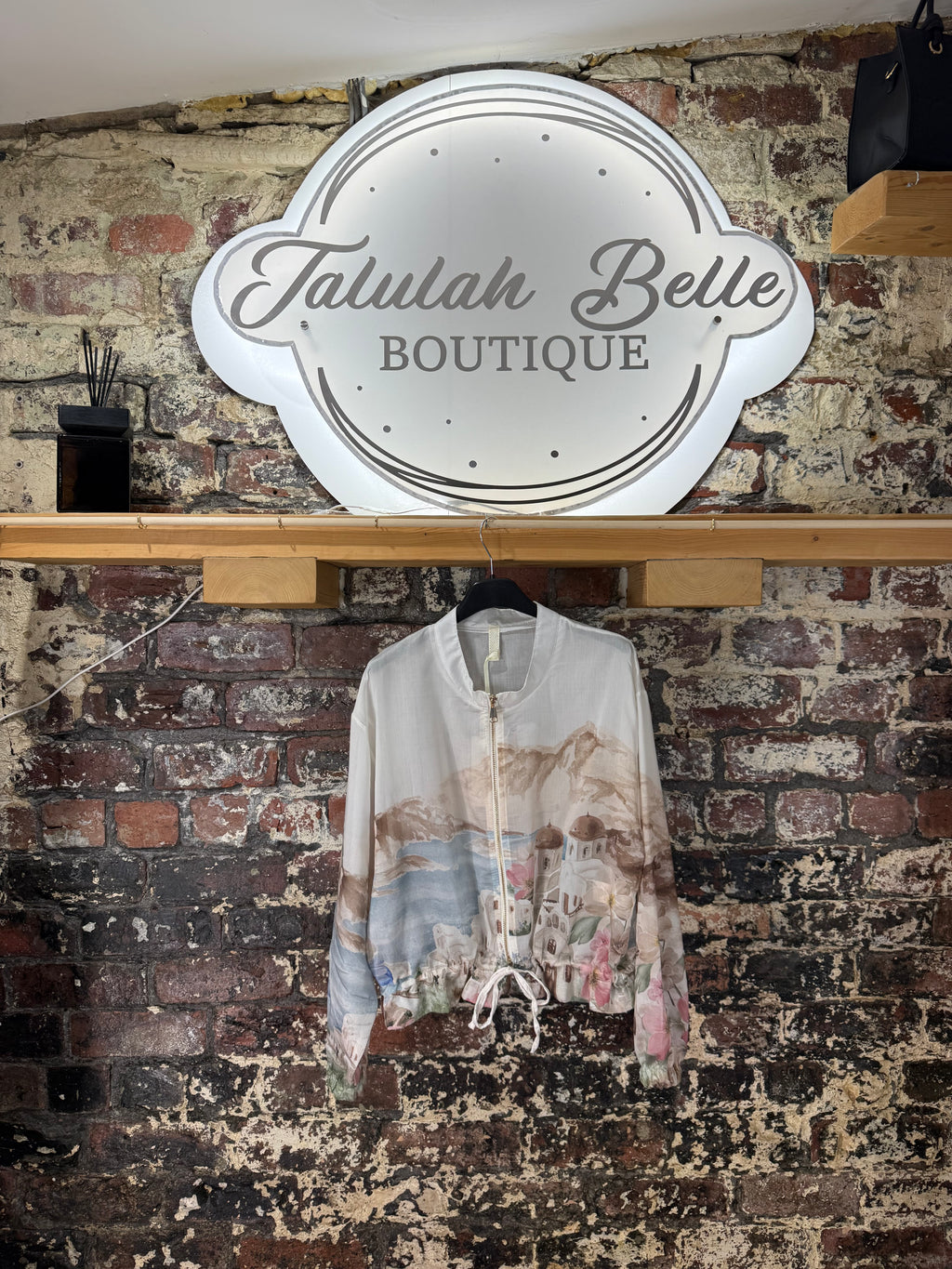 Blouson “organza Amalfi” bomber style jacket/top
