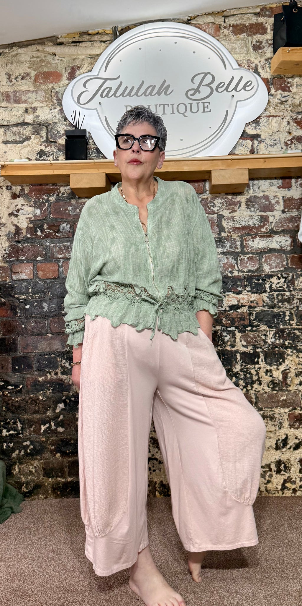 Cotton bomber jacket/blouse