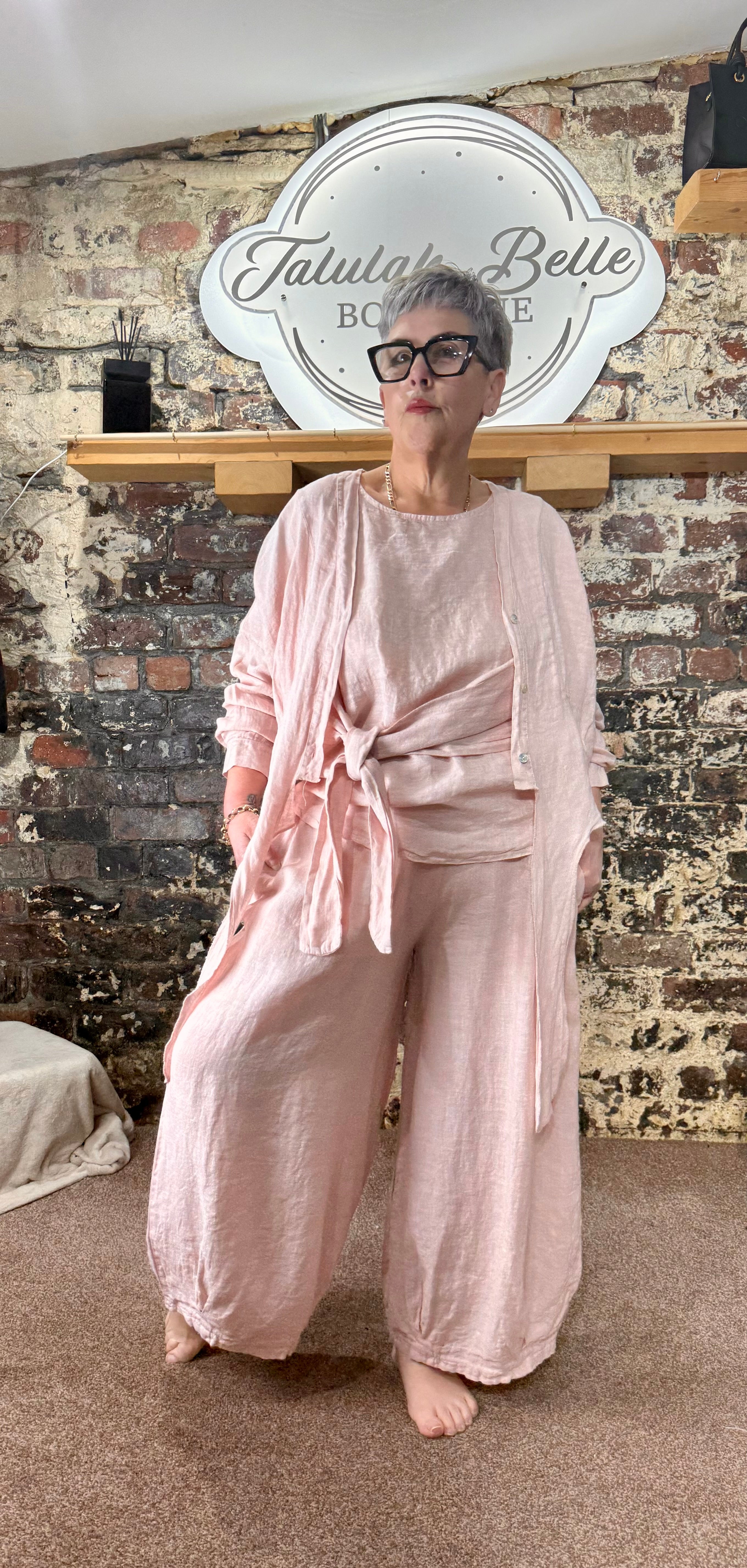Linen shrug jacket