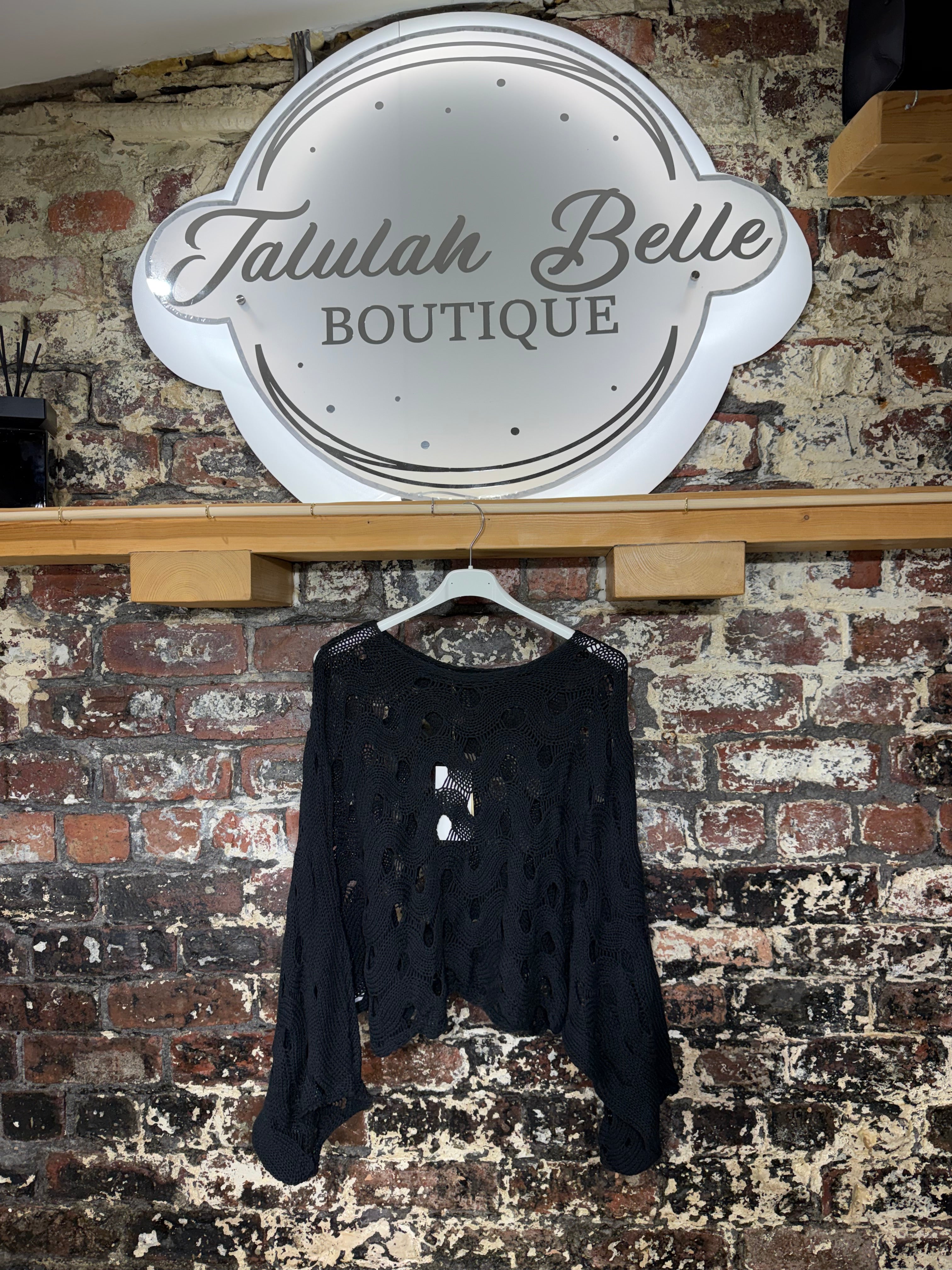 Crochet batwing knit