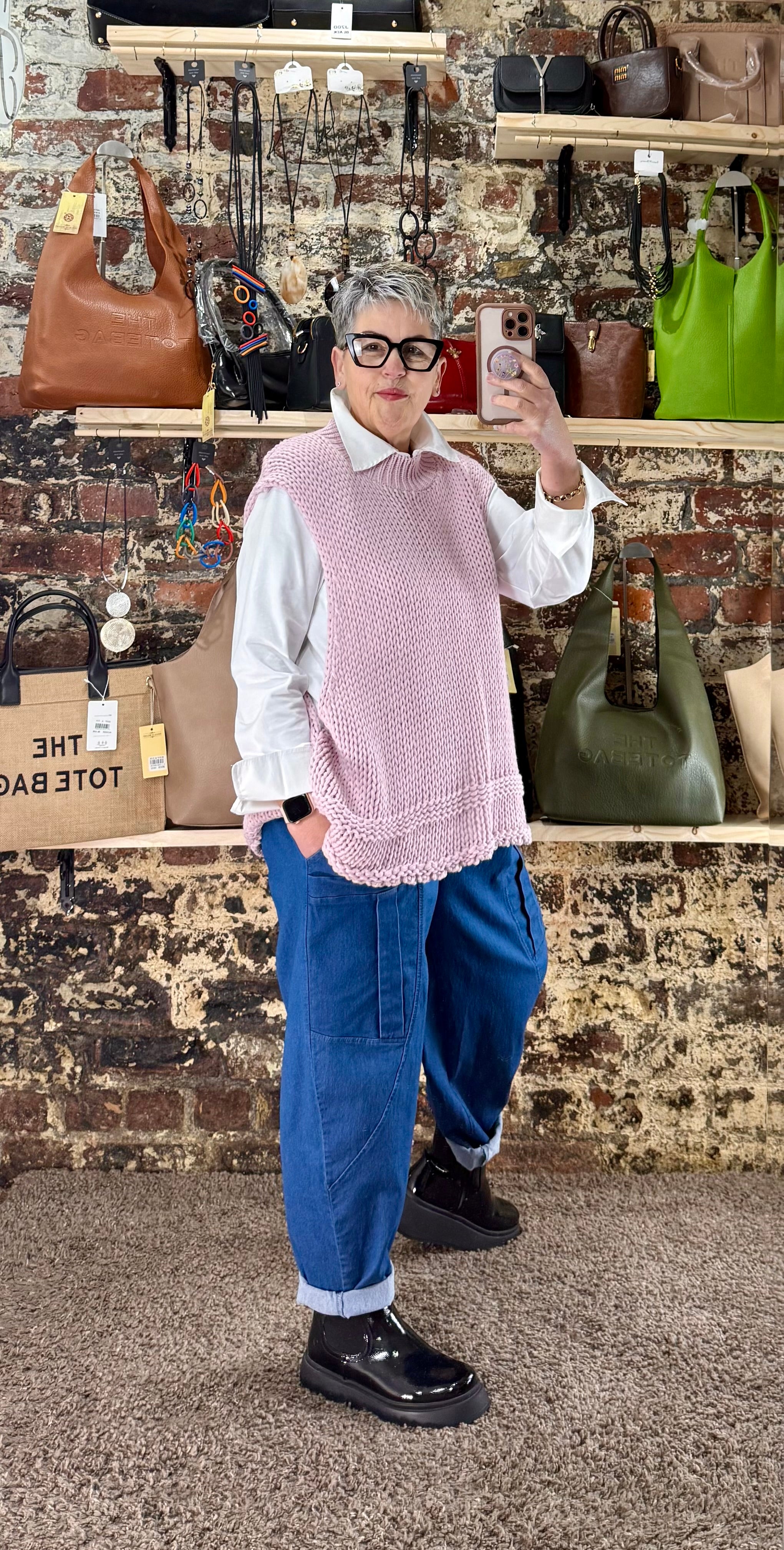 Fisherman tank knit