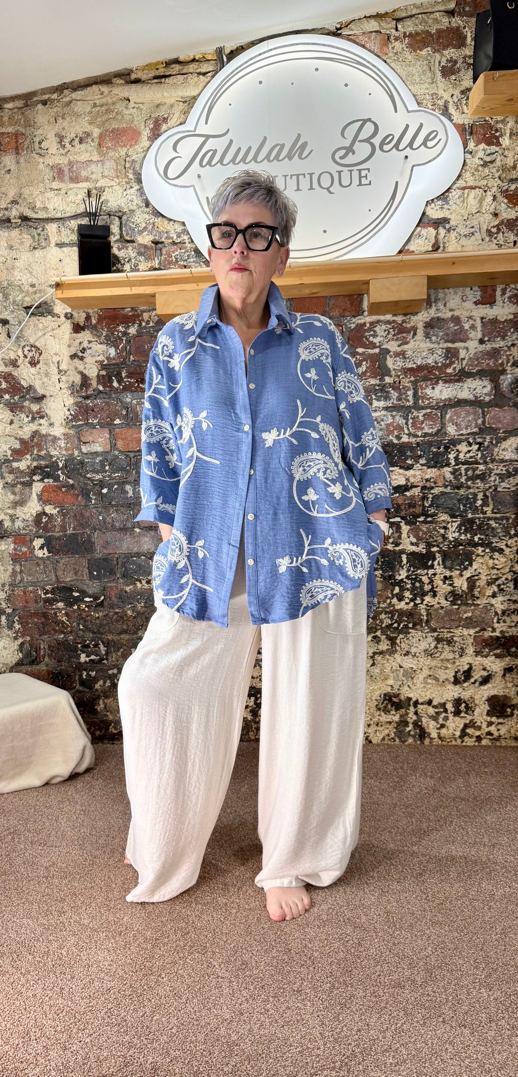 Paisley oversized shirt