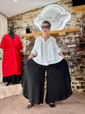 Linen & cotton mix culottes