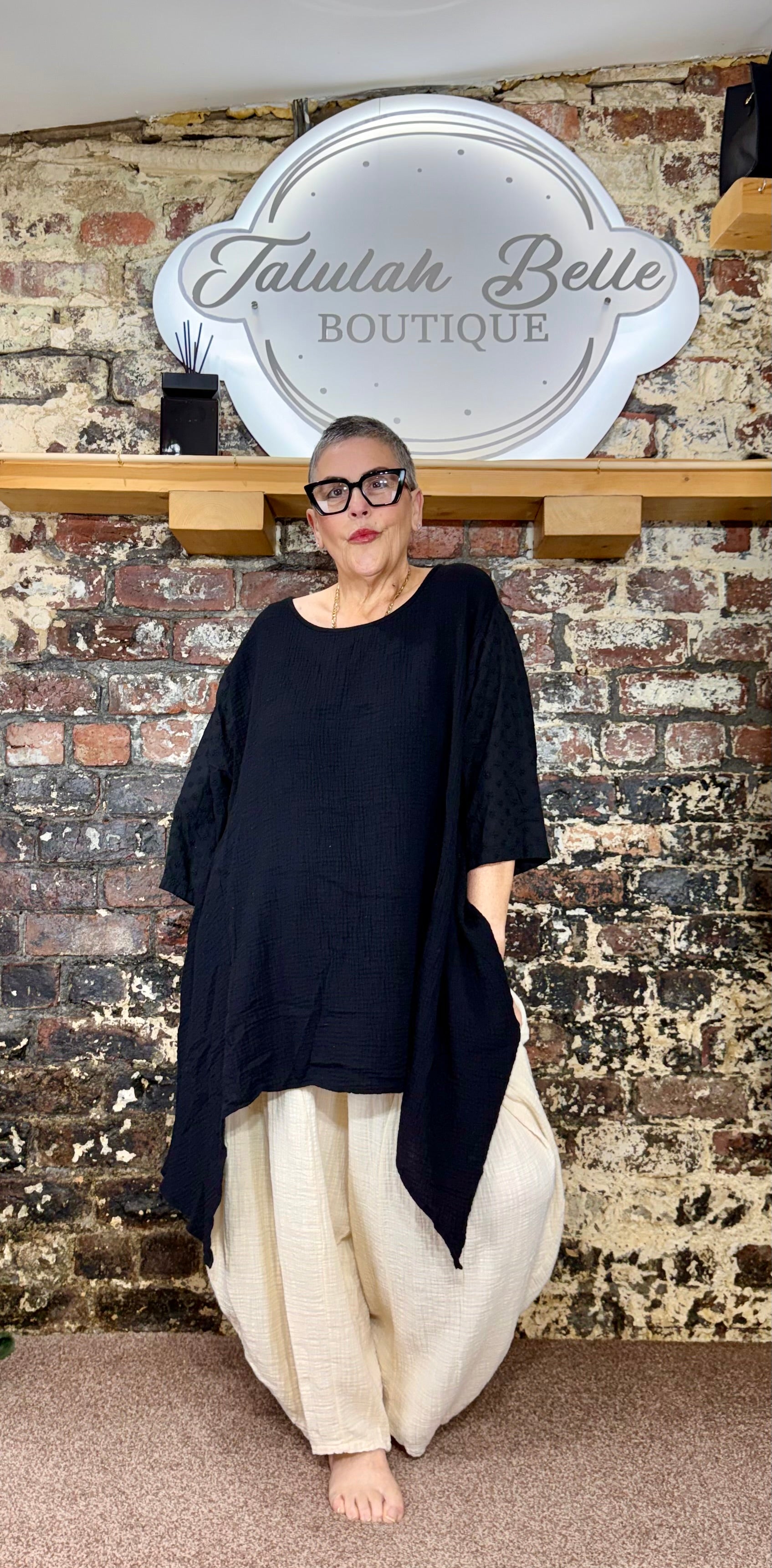 Parachute pillow cotton tunic