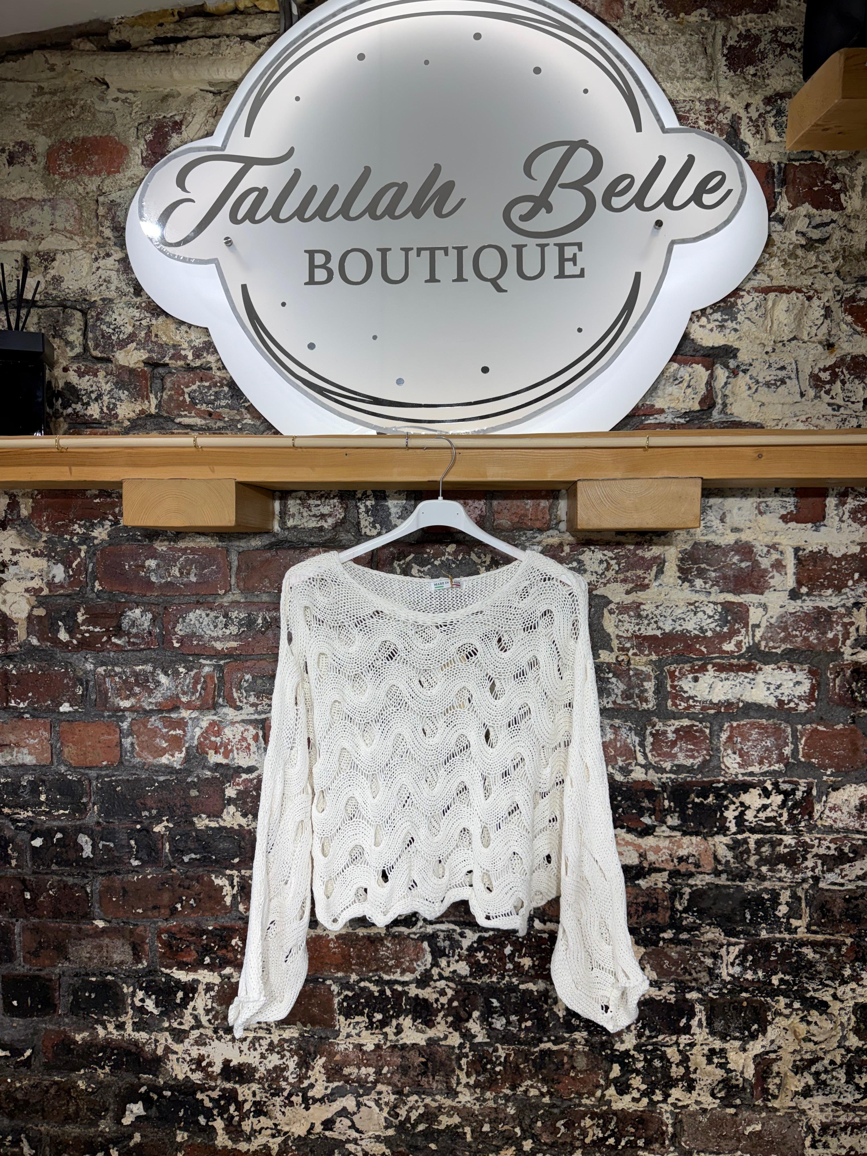 Crochet batwing knit