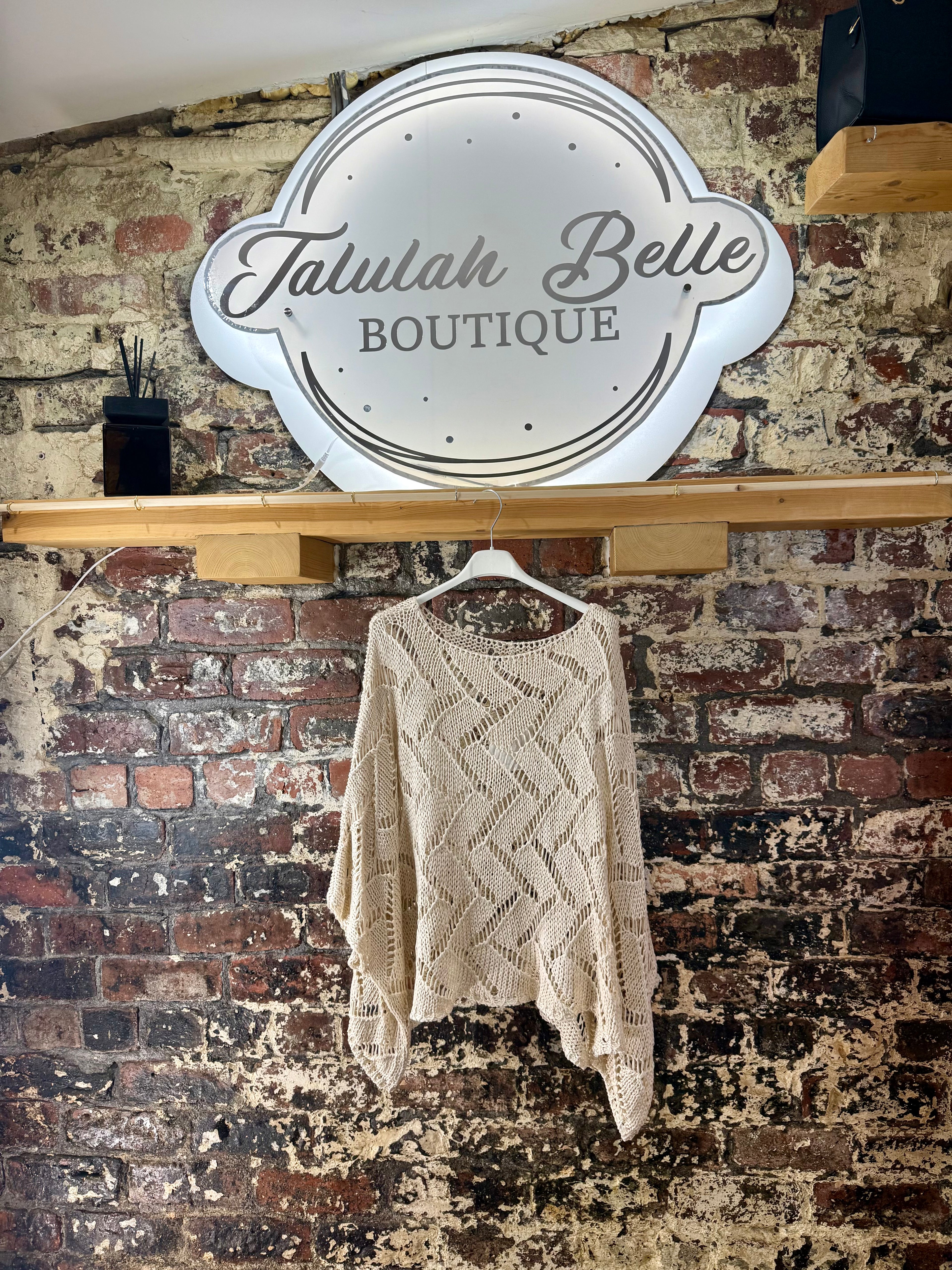Oversized crochet knit