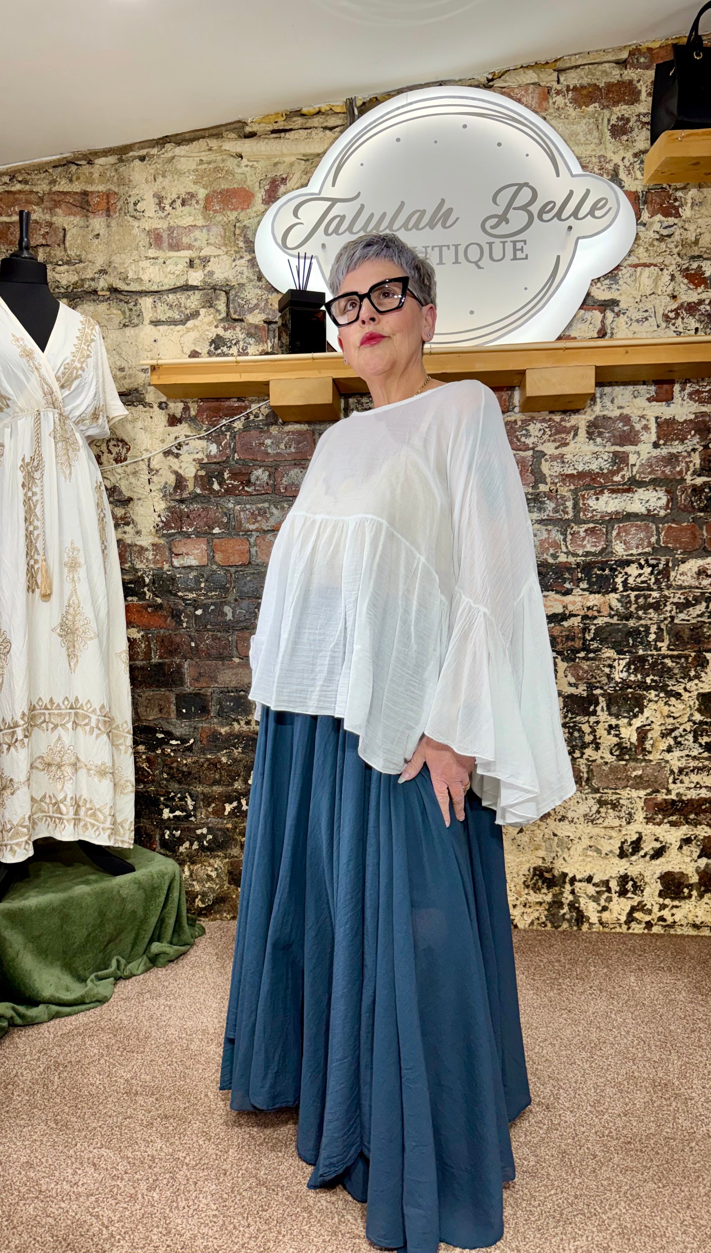 Angel wing blouse