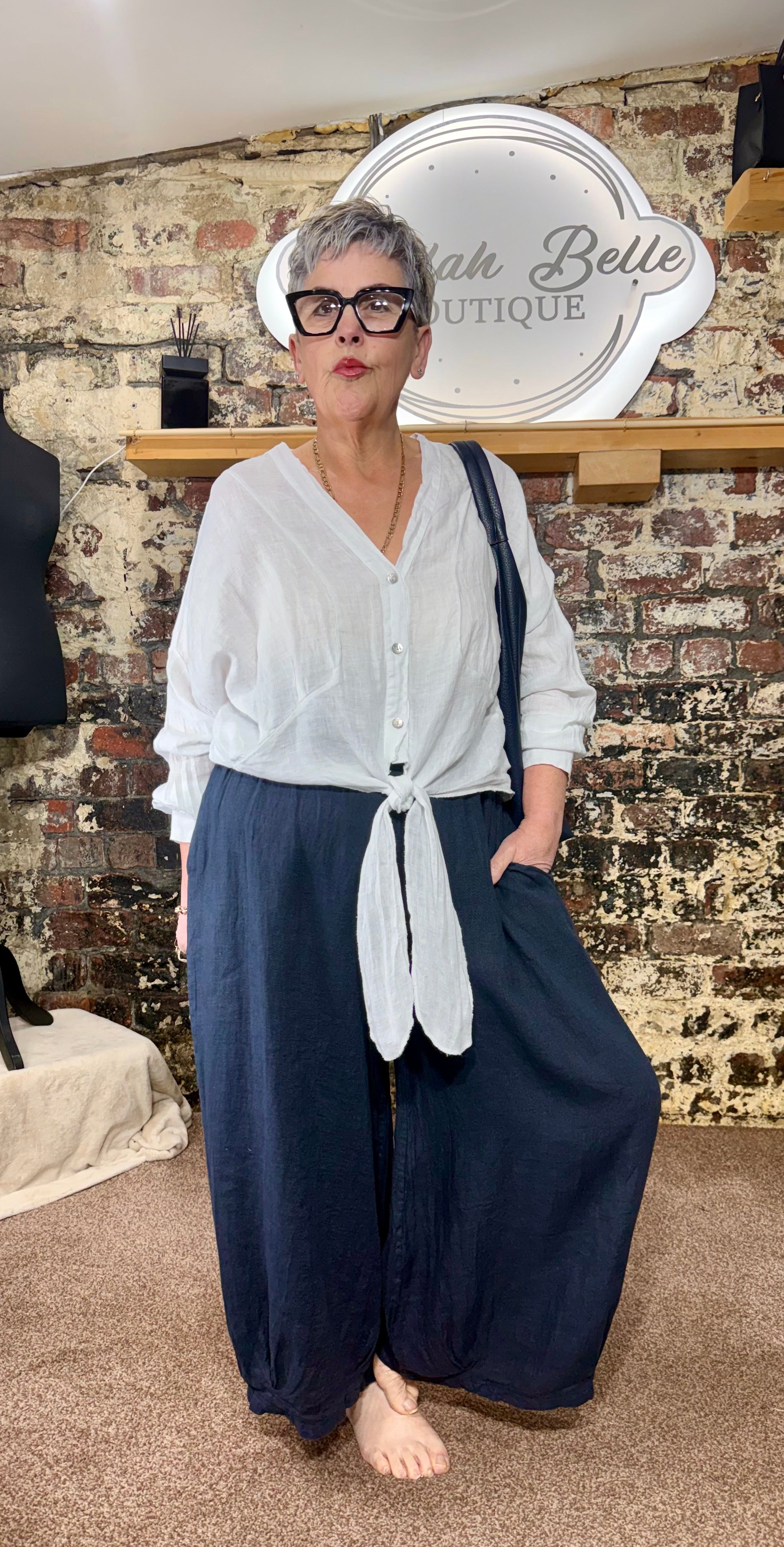 Linen shrug jacket