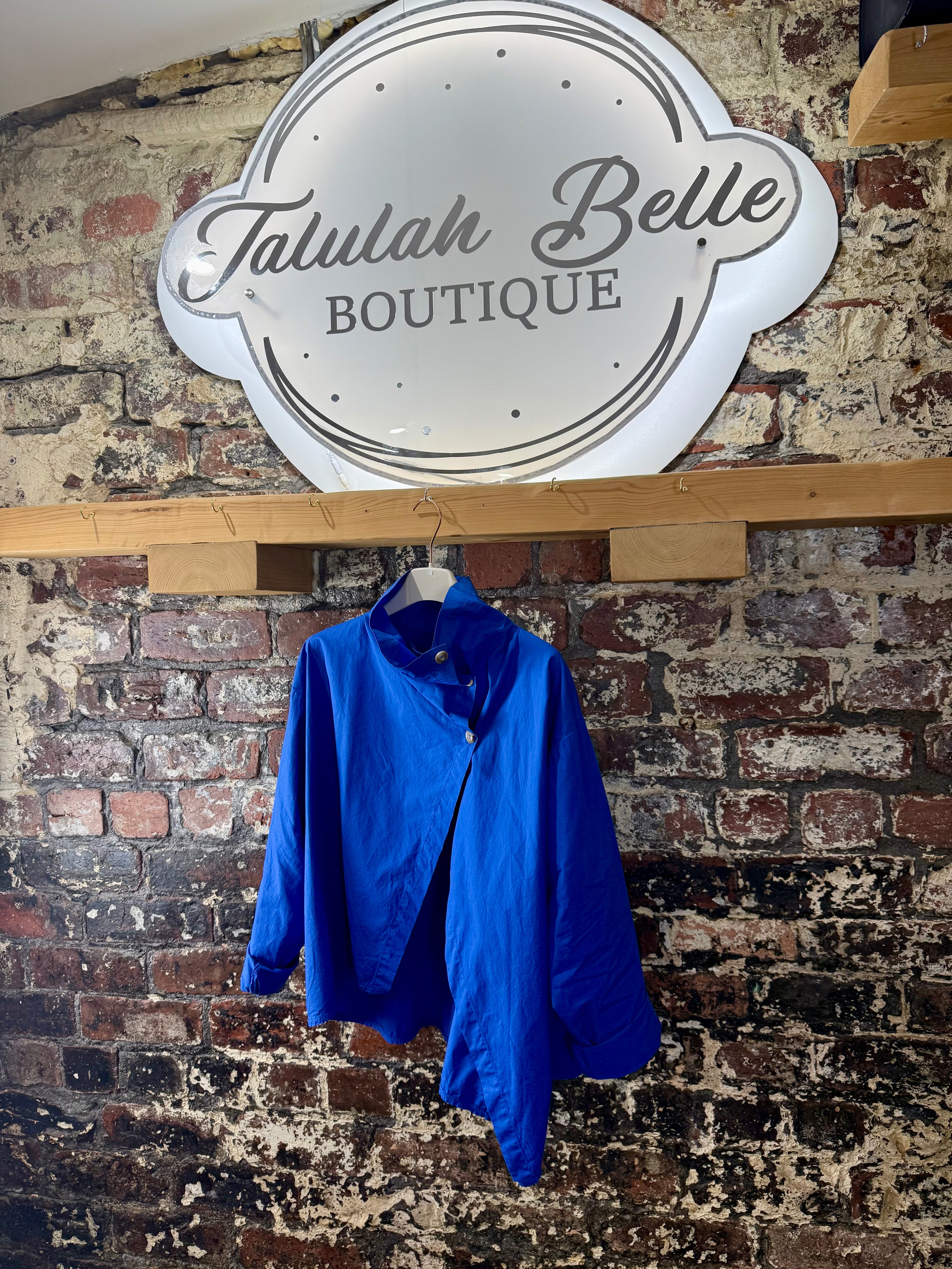 Poplin cotton funnel jacket/shirt/top