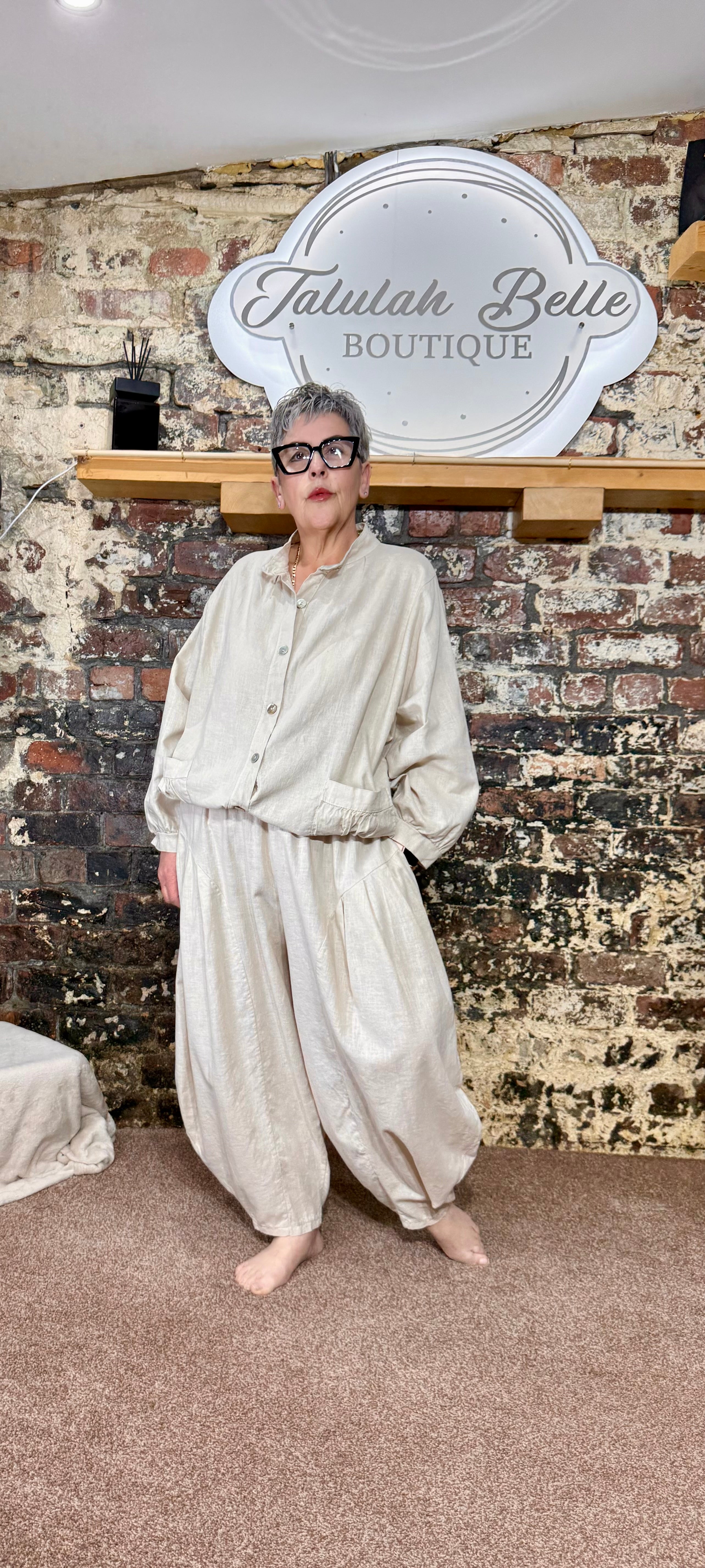 Linen blend co-ord
