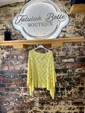 Oversized crochet knit