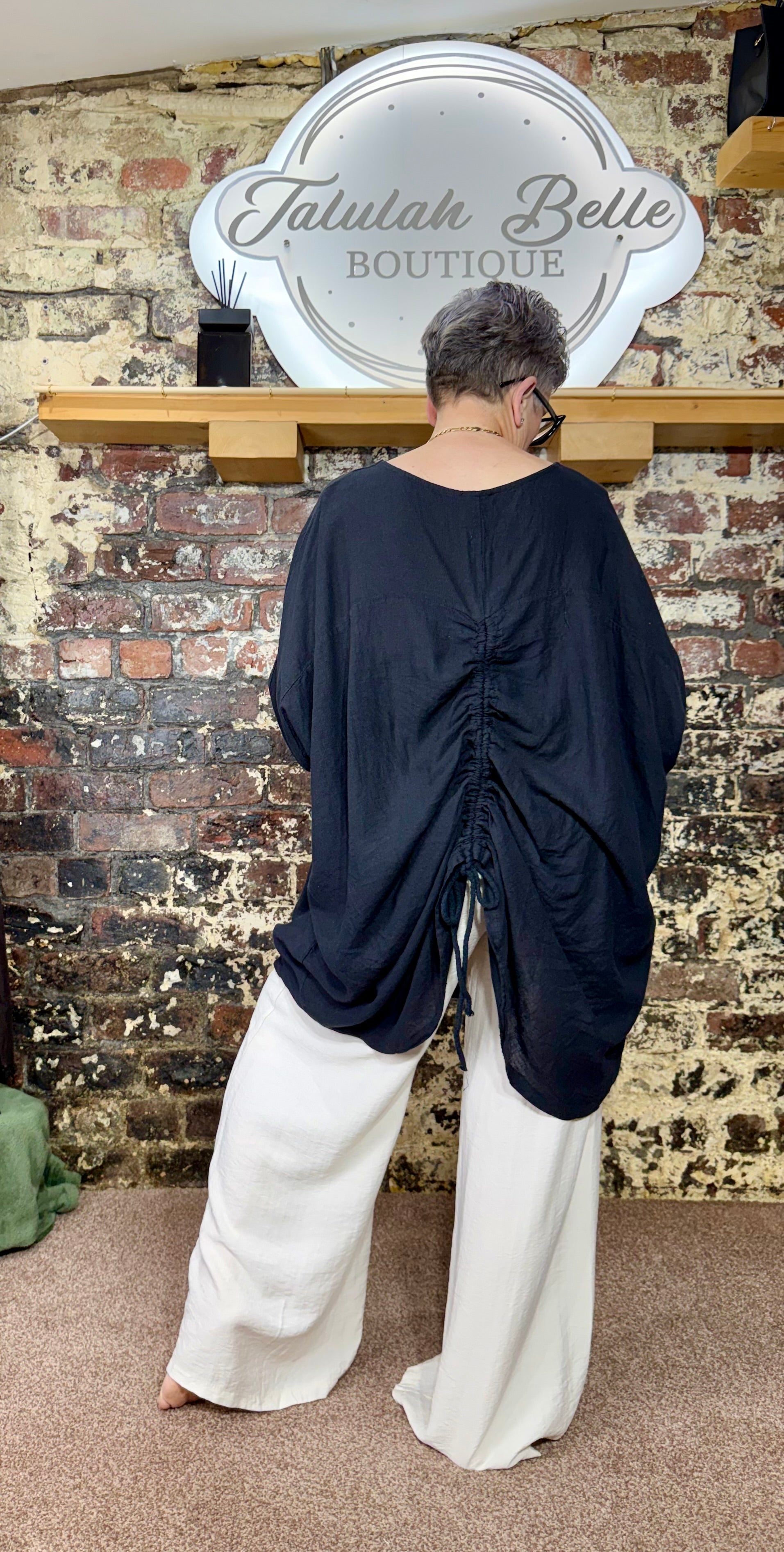 Ruched back tunic