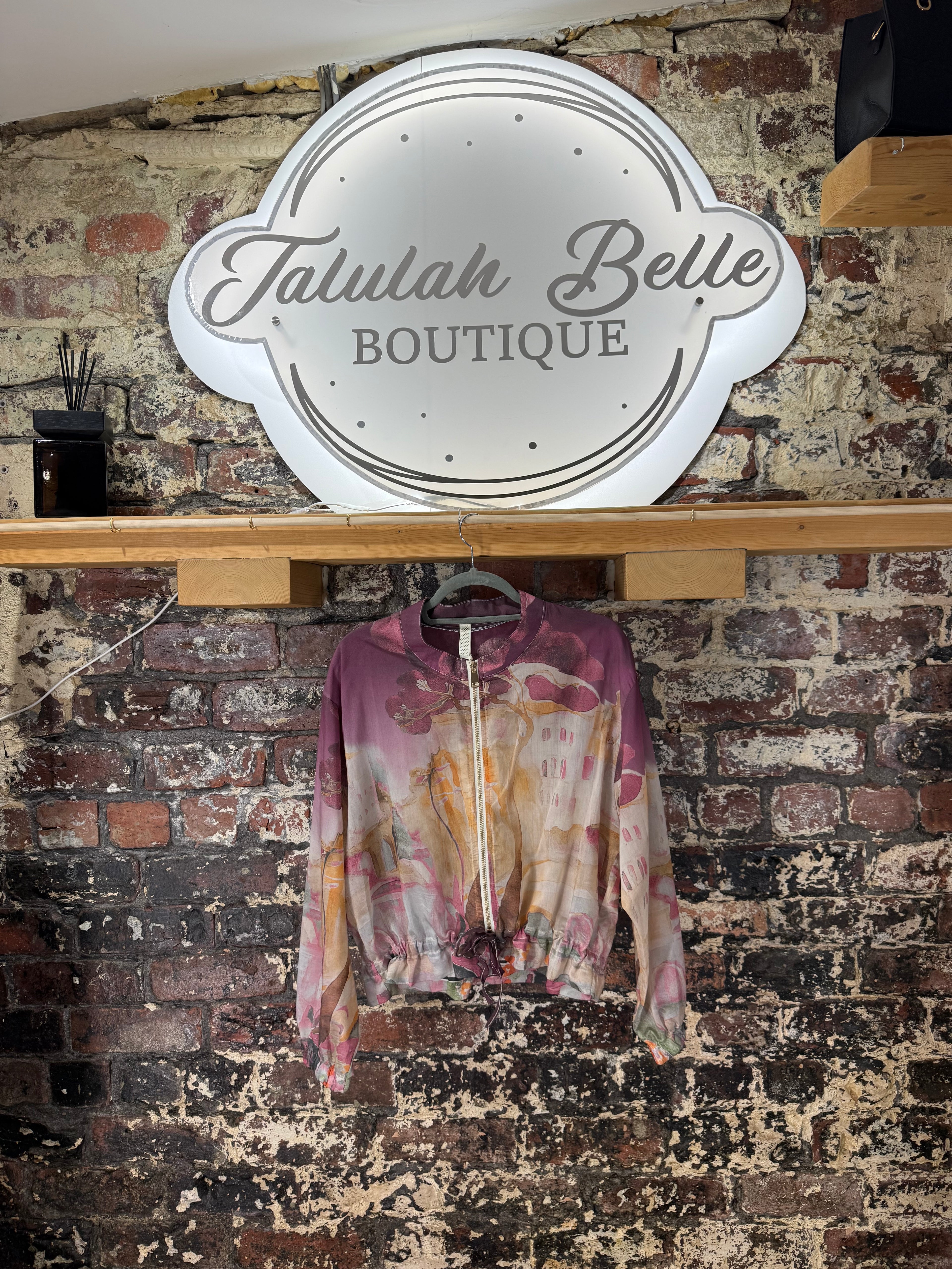 Blouson “organza Amalfi” bomber style jacket/top