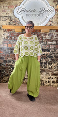 Pillow cotton cocoon trousers