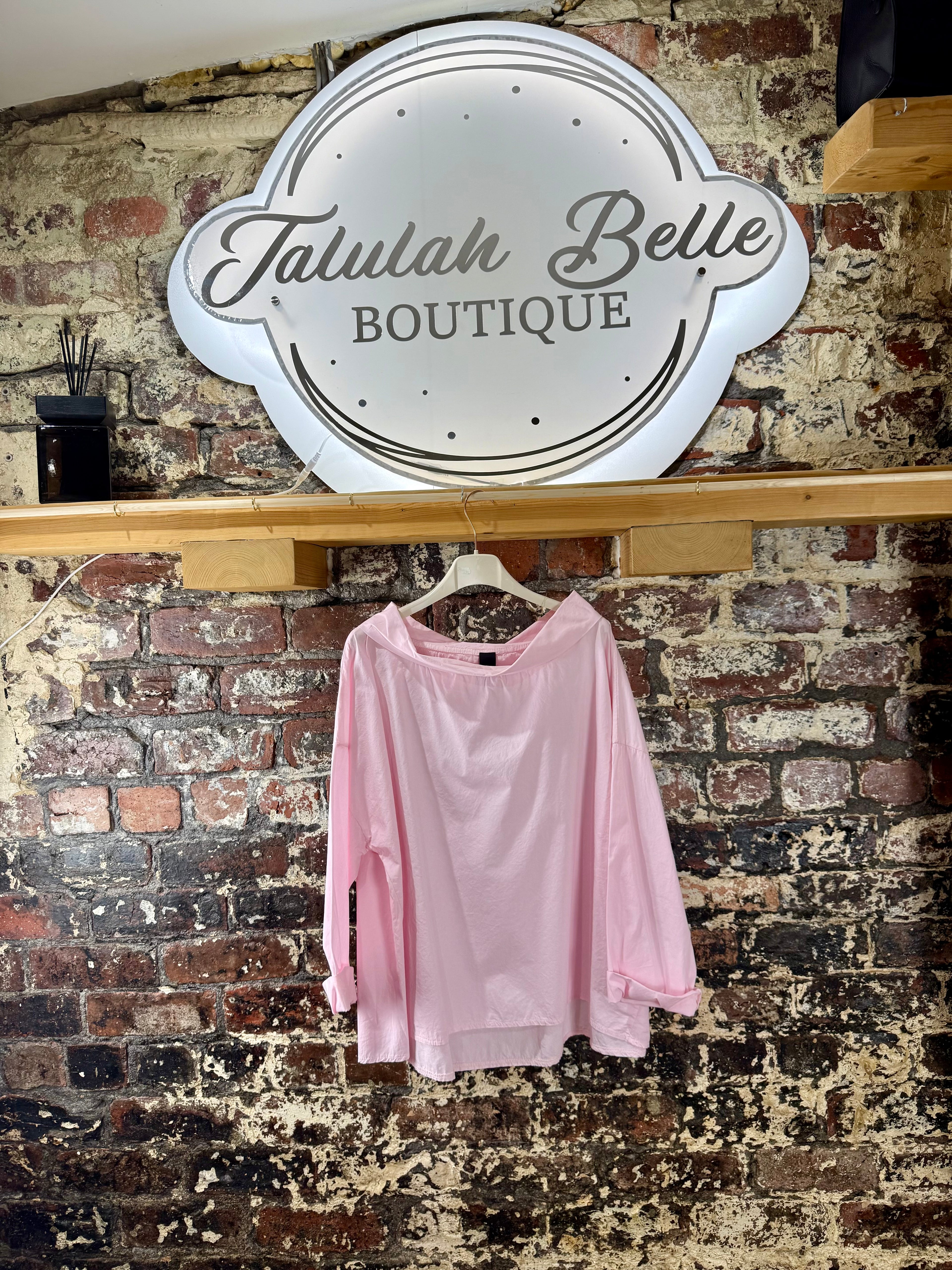 Boat neck cotton top