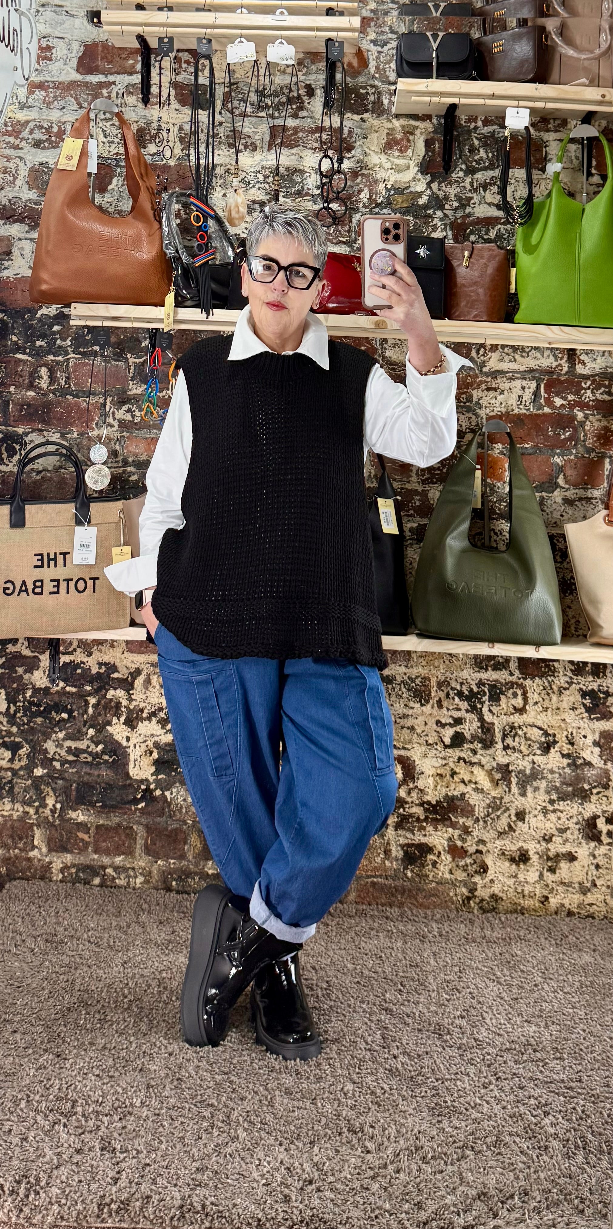 Fisherman tank knit
