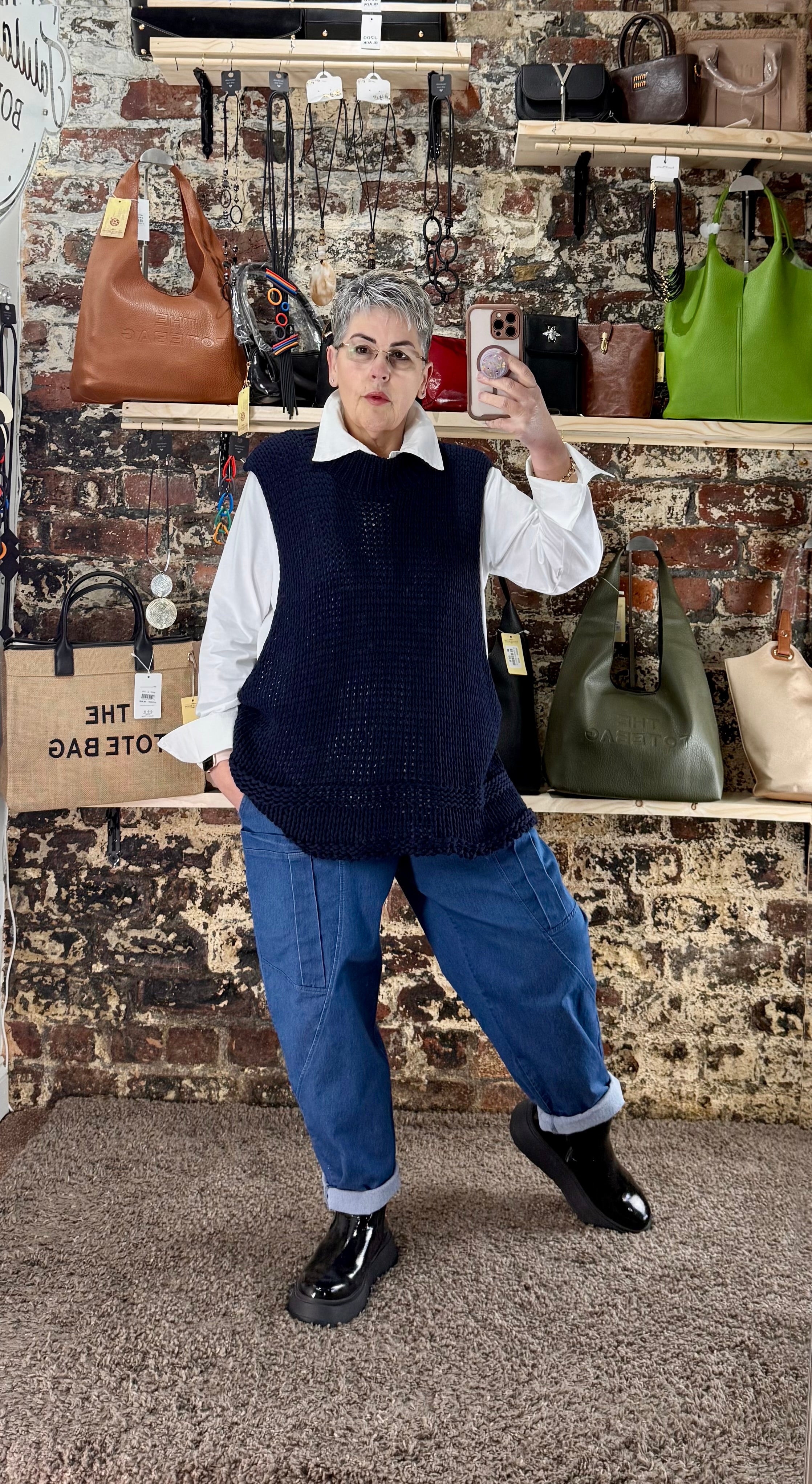 Fisherman tank knit
