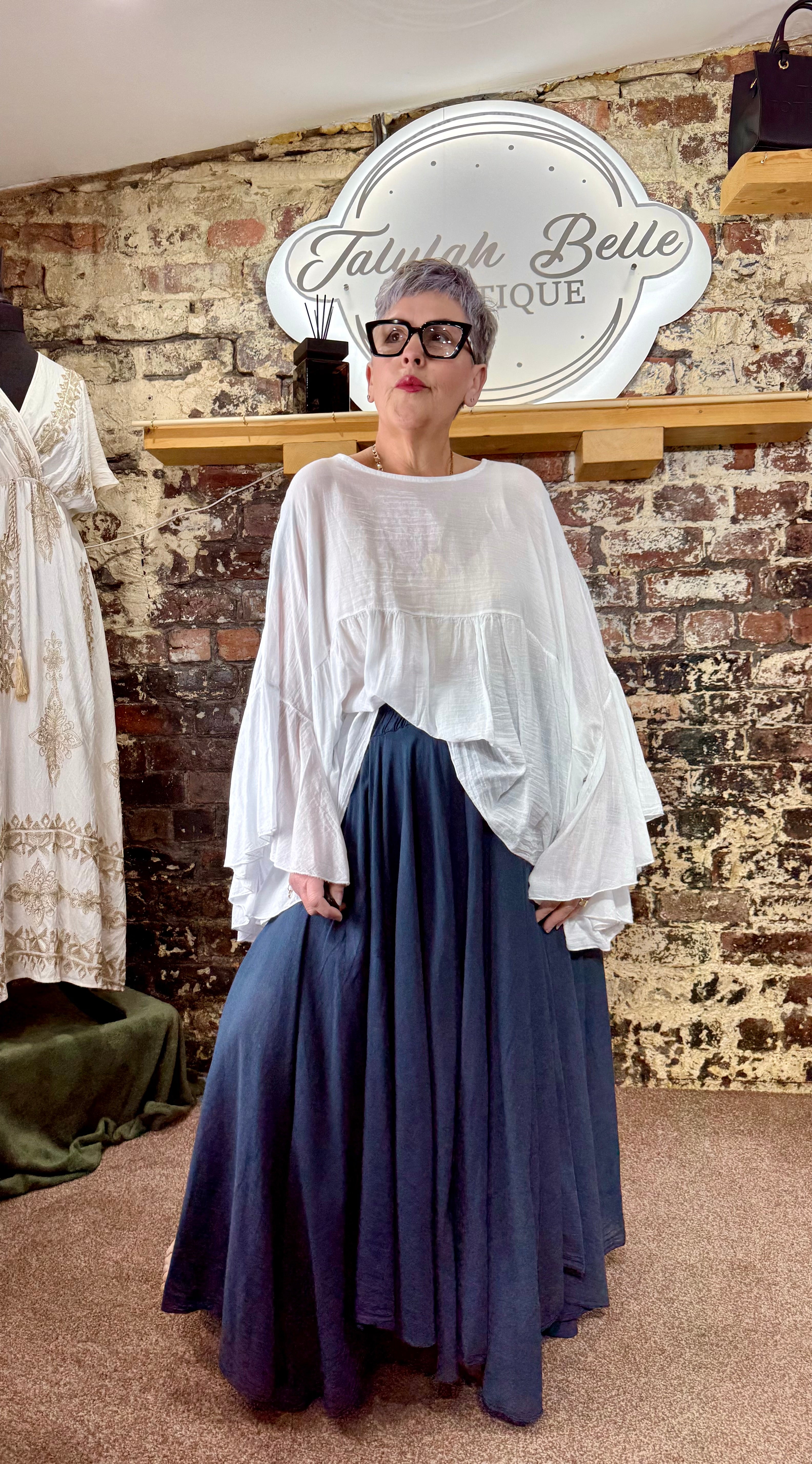 Angel wing blouse